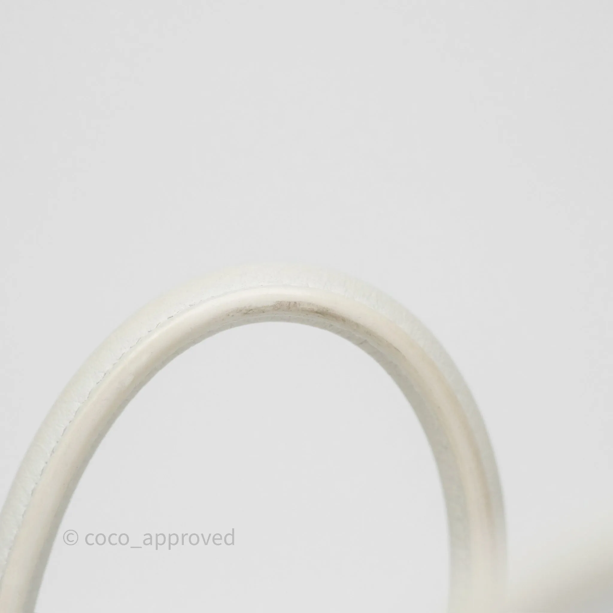 Herms Mini Lindy 20 New White 0U Clemence Gold Hardware