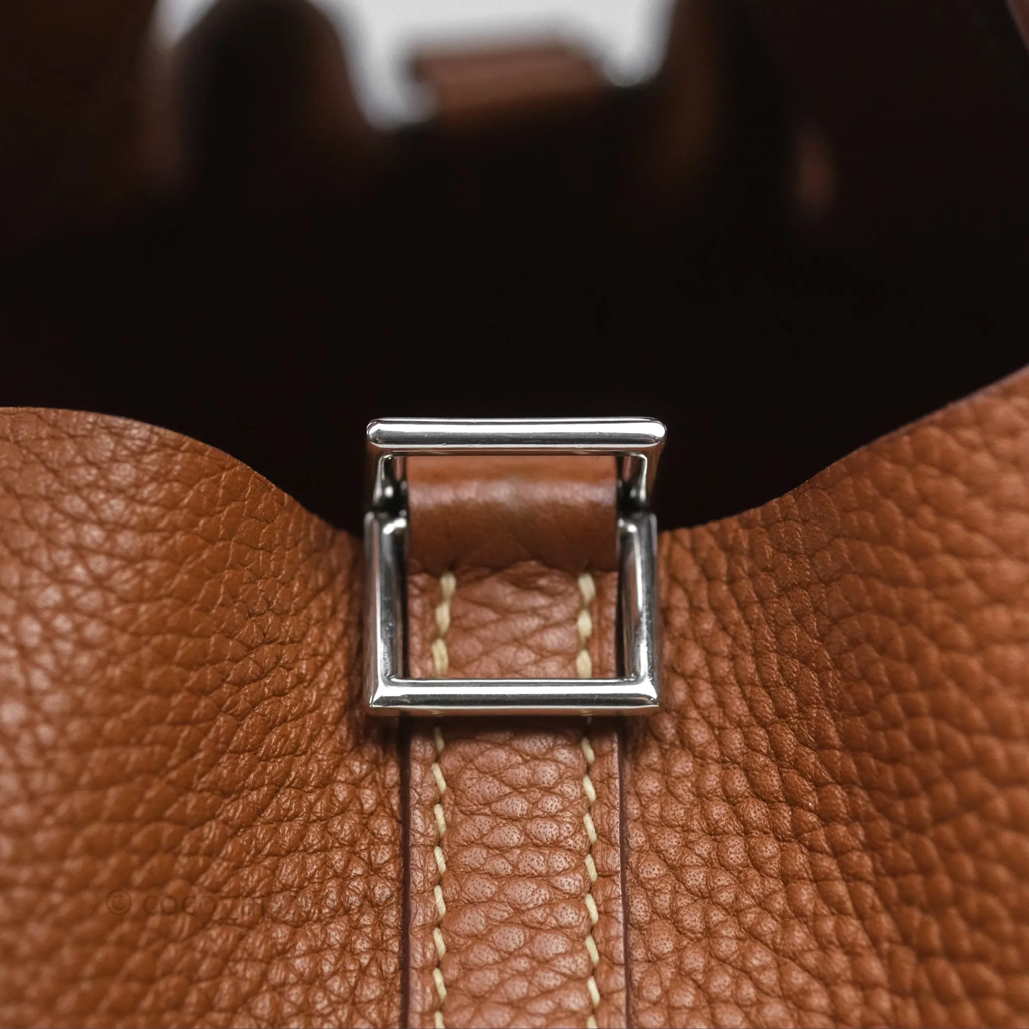 Herms Picotin 18 Gold 37 Clemence Palladium Hardware