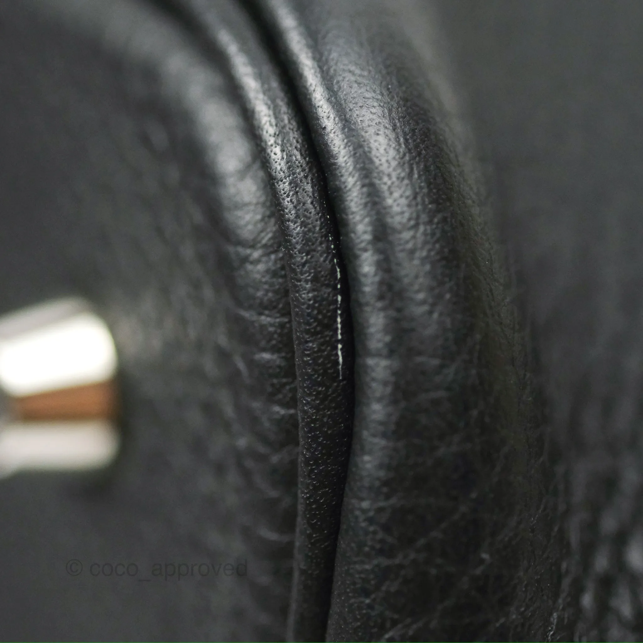 Herms Picotin 22 Black Noir 89 Clemence Palladium Hardware