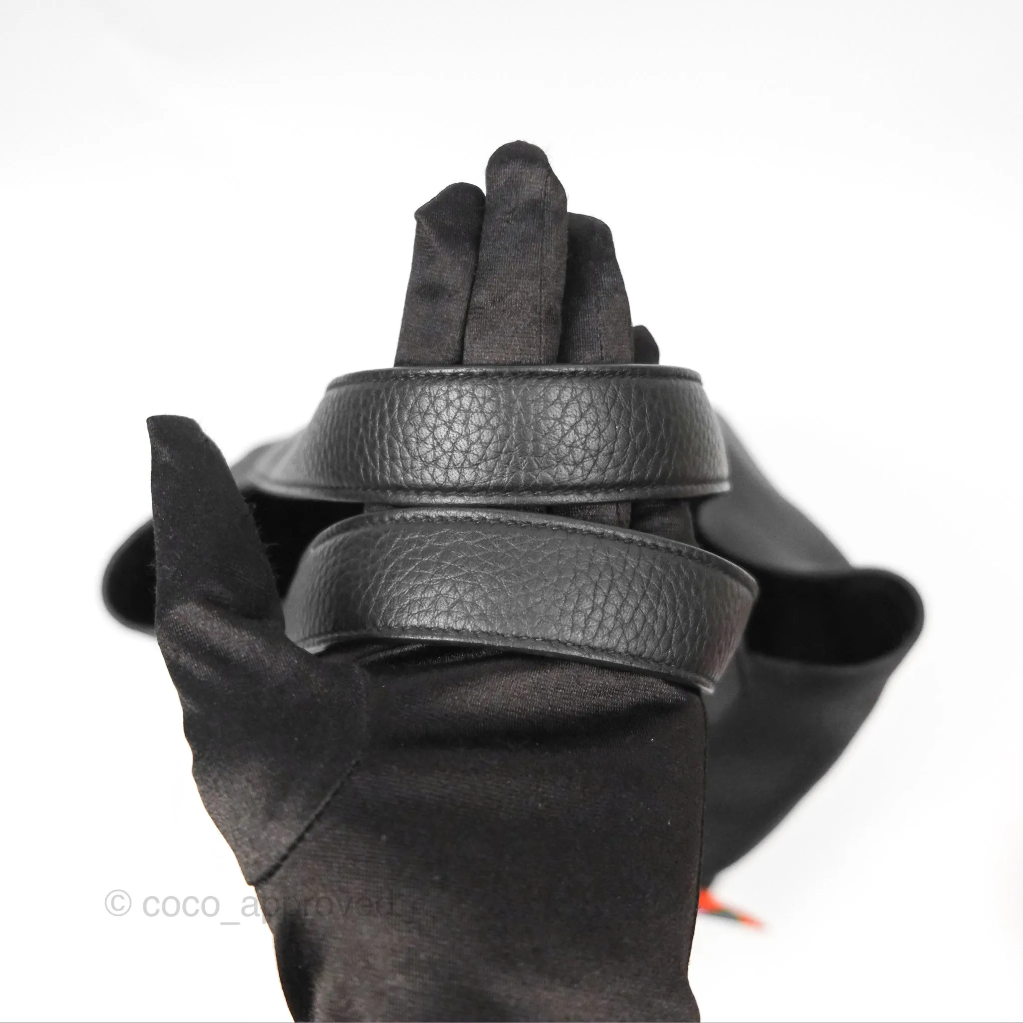 Herms Picotin 22 Black Noir 89 Clemence Palladium Hardware
