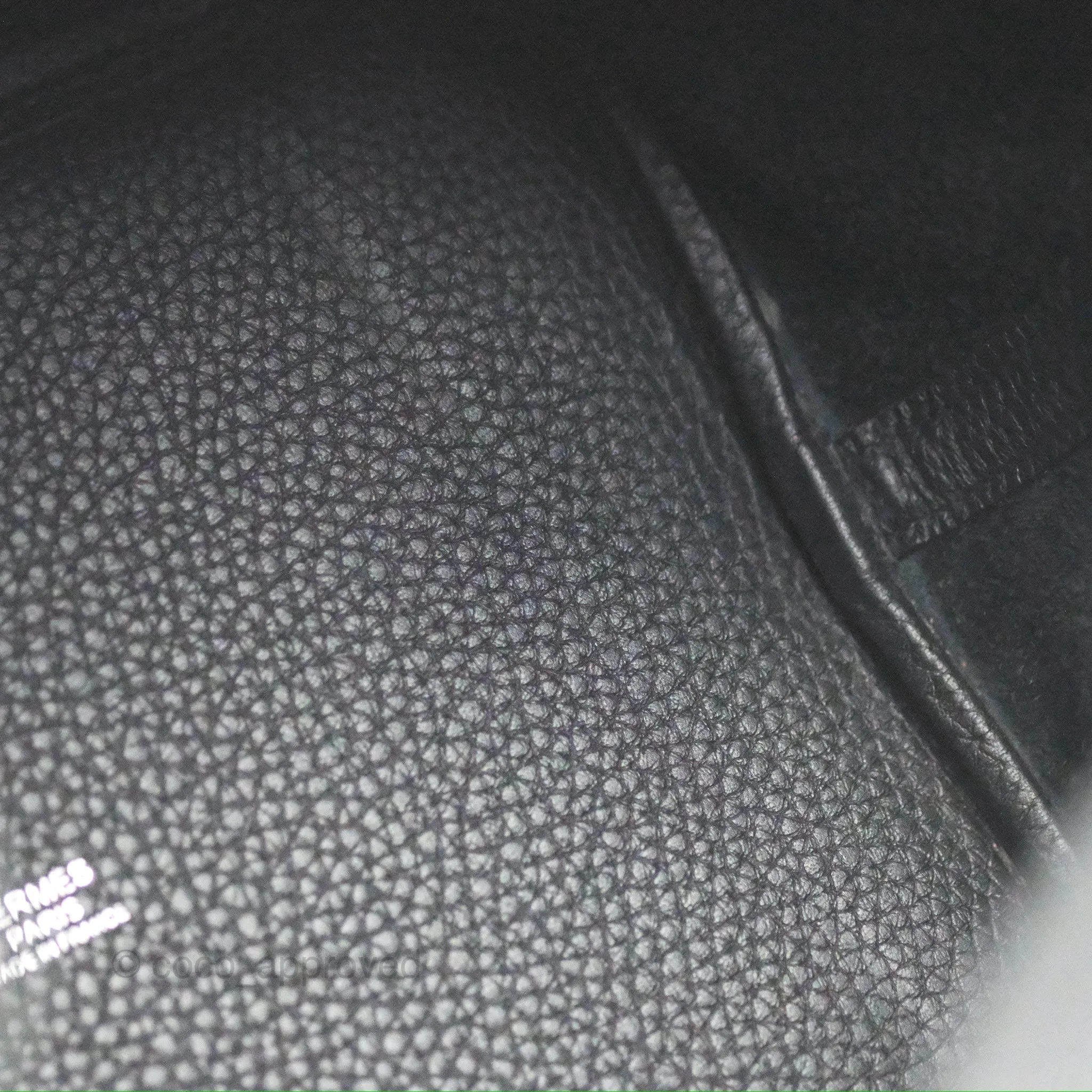 Herms Picotin 22 Black Noir 89 Clemence Palladium Hardware