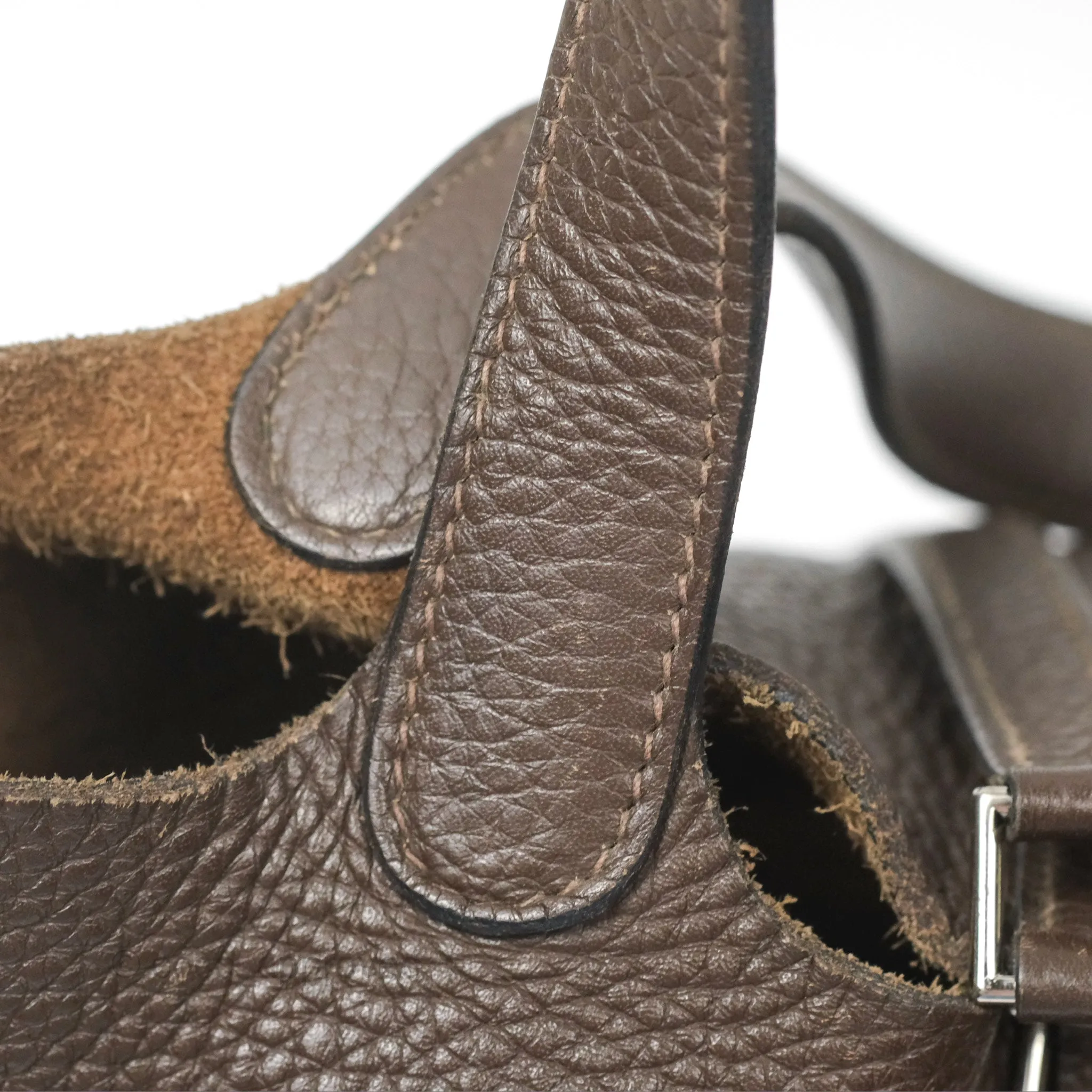 Herms Picotin Lock 18 Macassar Clemence Palladium Hardware