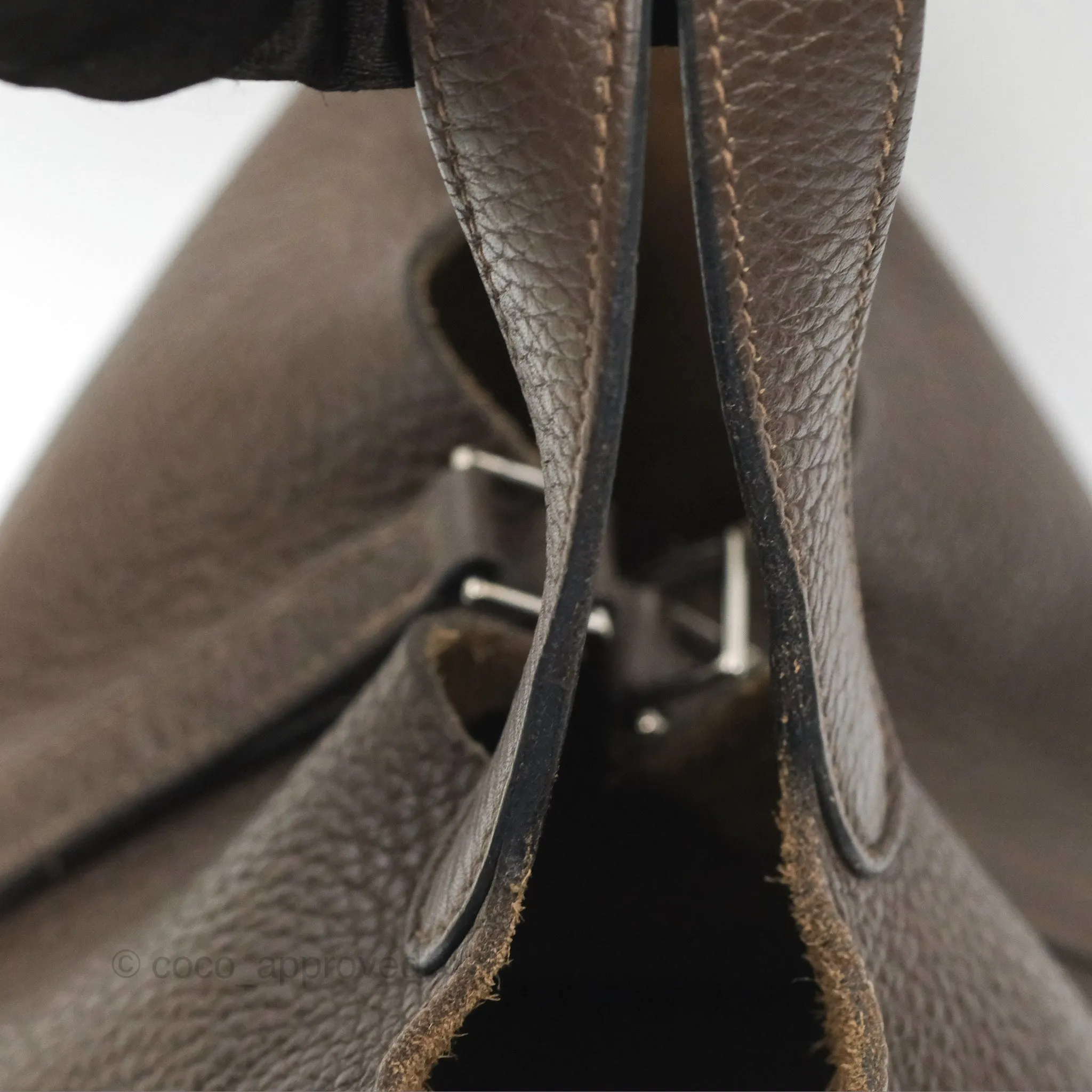 Herms Picotin Lock 18 Macassar Clemence Palladium Hardware