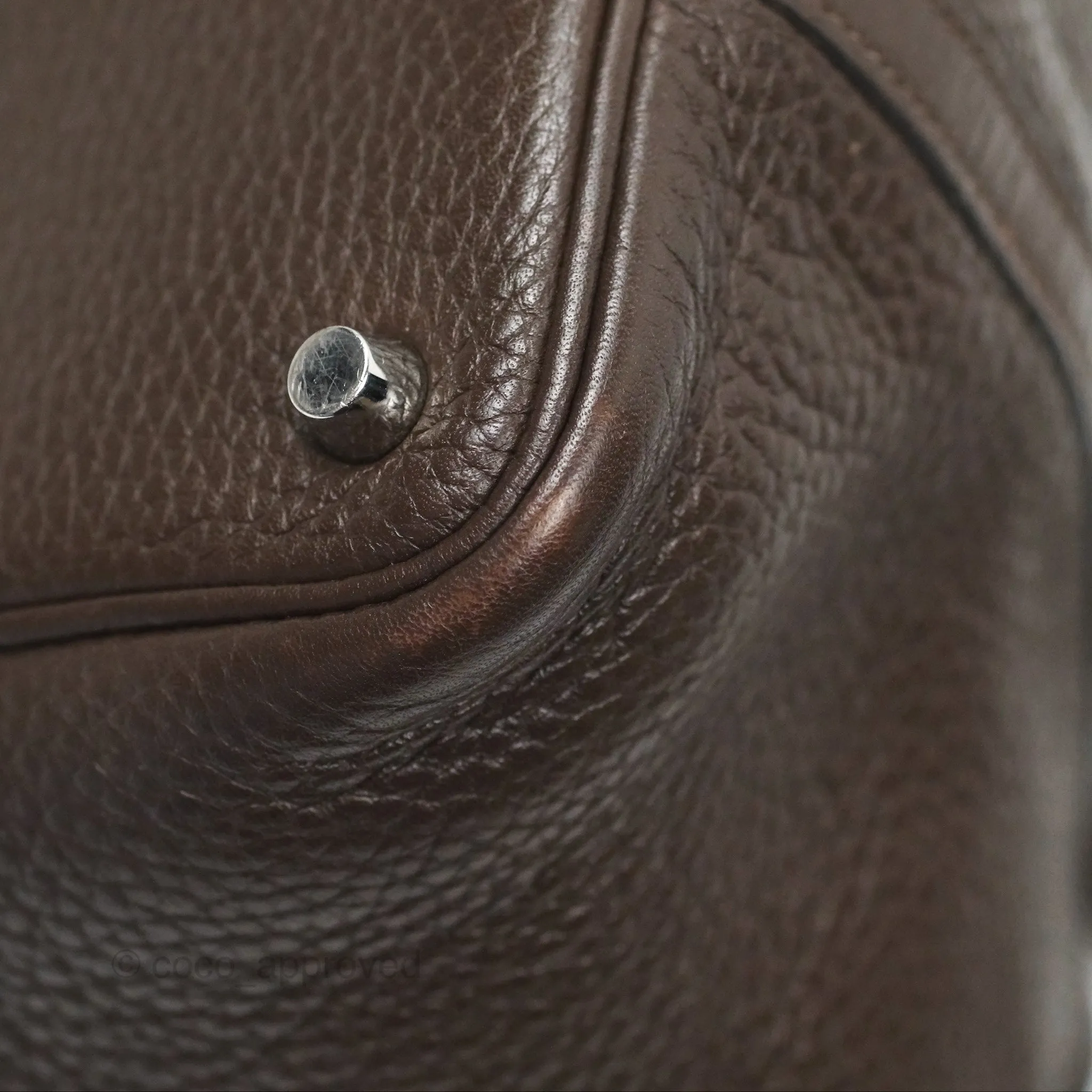 Herms Picotin Lock 18 Macassar Clemence Palladium Hardware