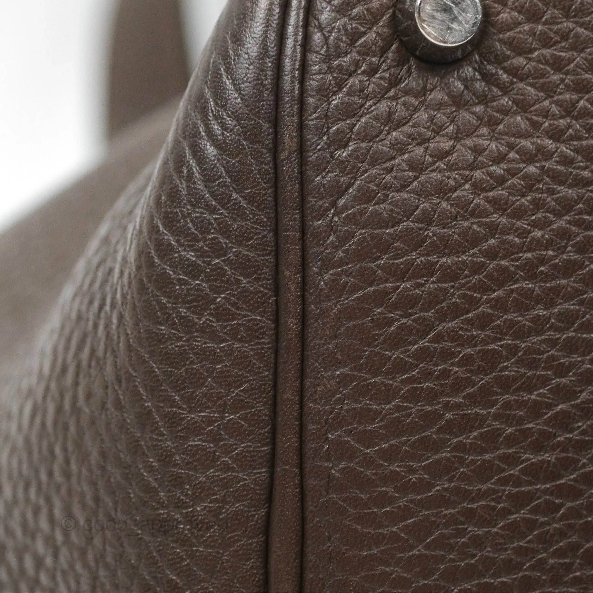 Herms Picotin Lock 18 Macassar Clemence Palladium Hardware