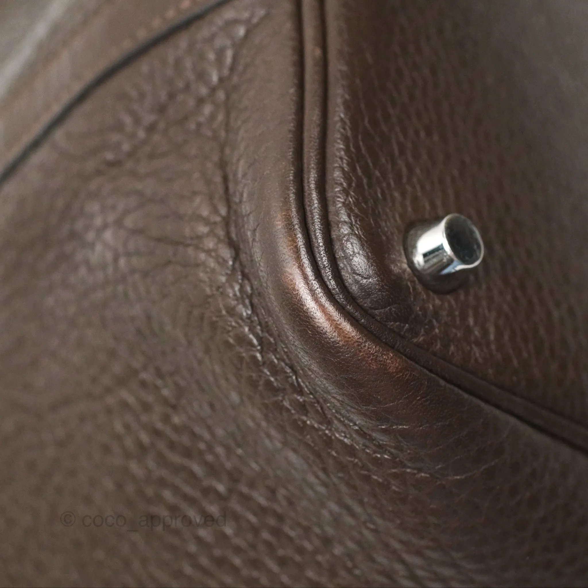 Herms Picotin Lock 18 Macassar Clemence Palladium Hardware