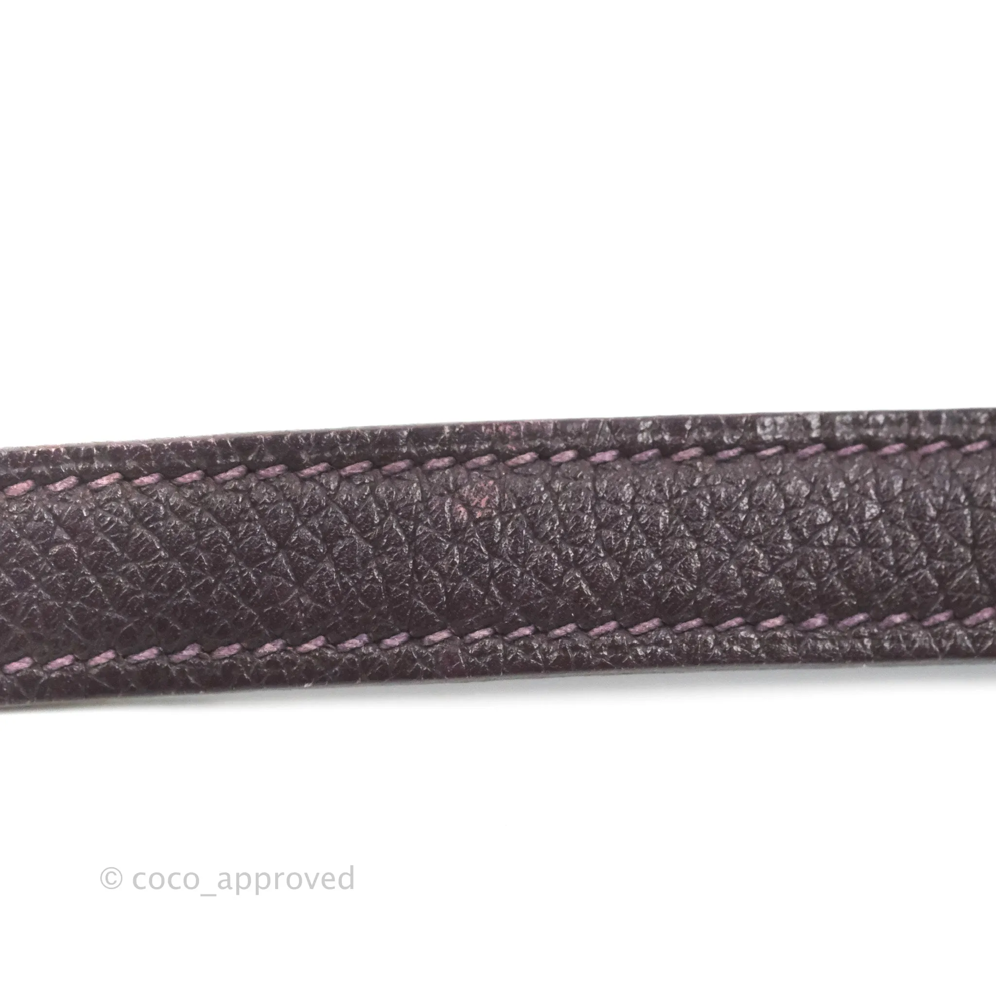 Herms Retourne Kelly 28 Raisin TPM Palladium Hardware