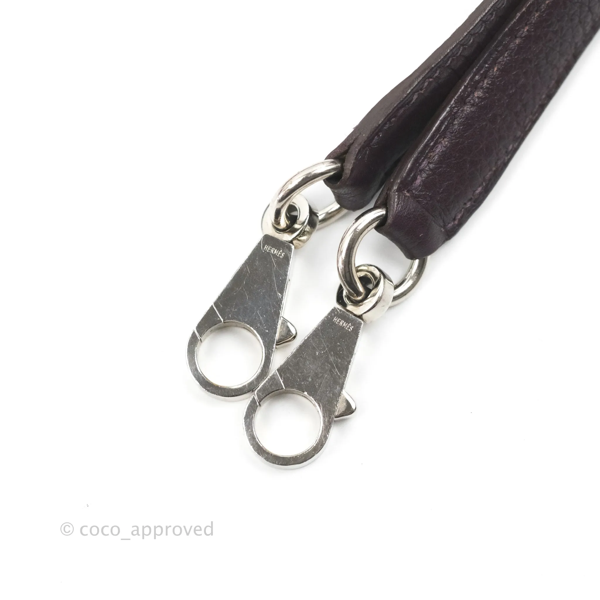 Herms Retourne Kelly 28 Raisin TPM Palladium Hardware