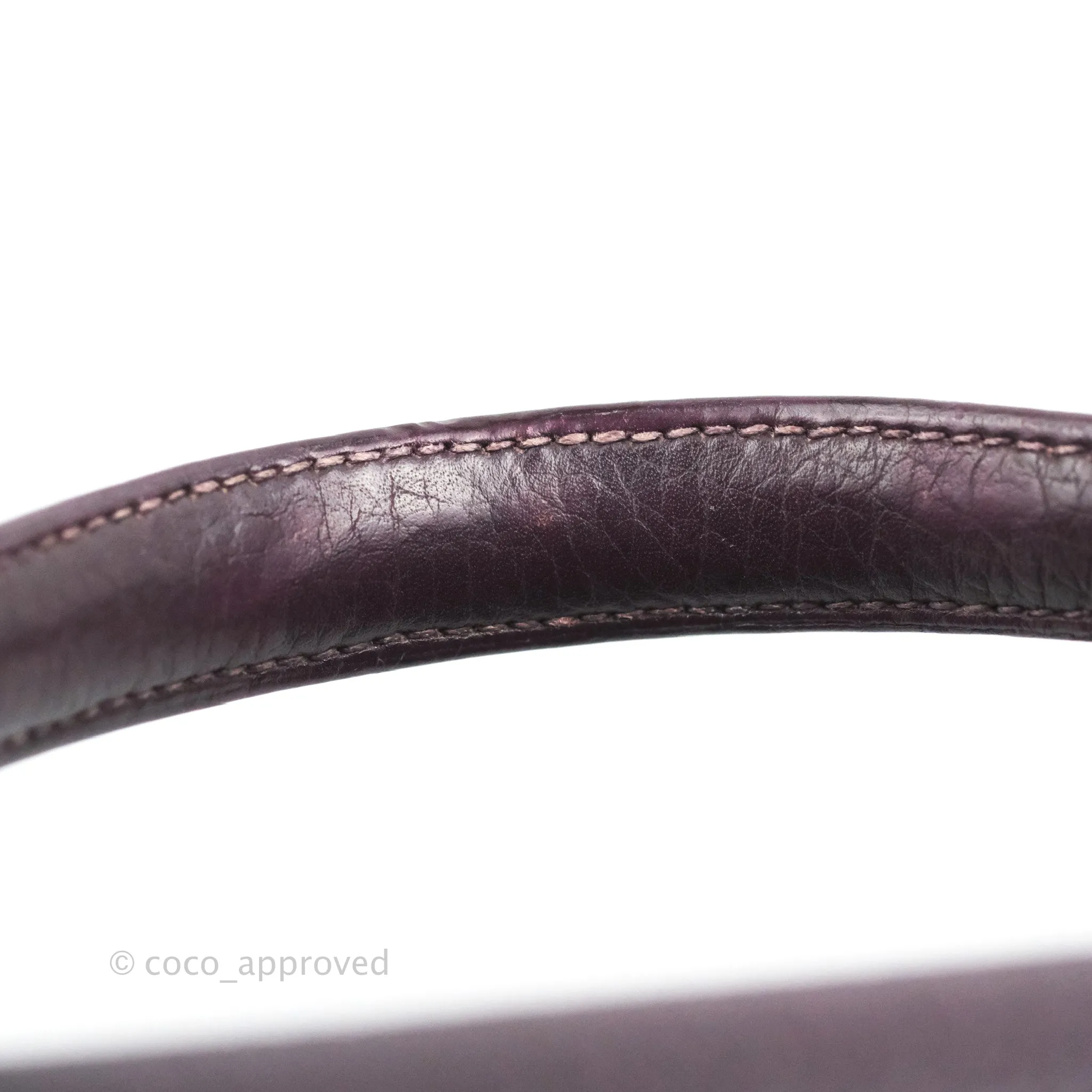 Herms Retourne Kelly 28 Raisin TPM Palladium Hardware