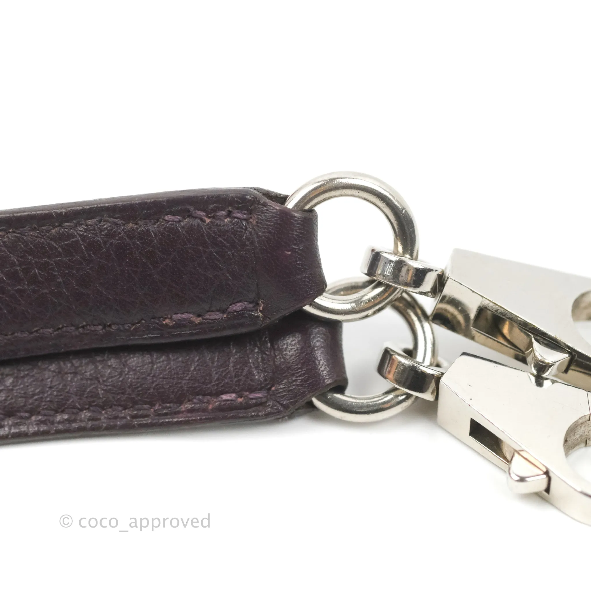 Herms Retourne Kelly 28 Raisin TPM Palladium Hardware