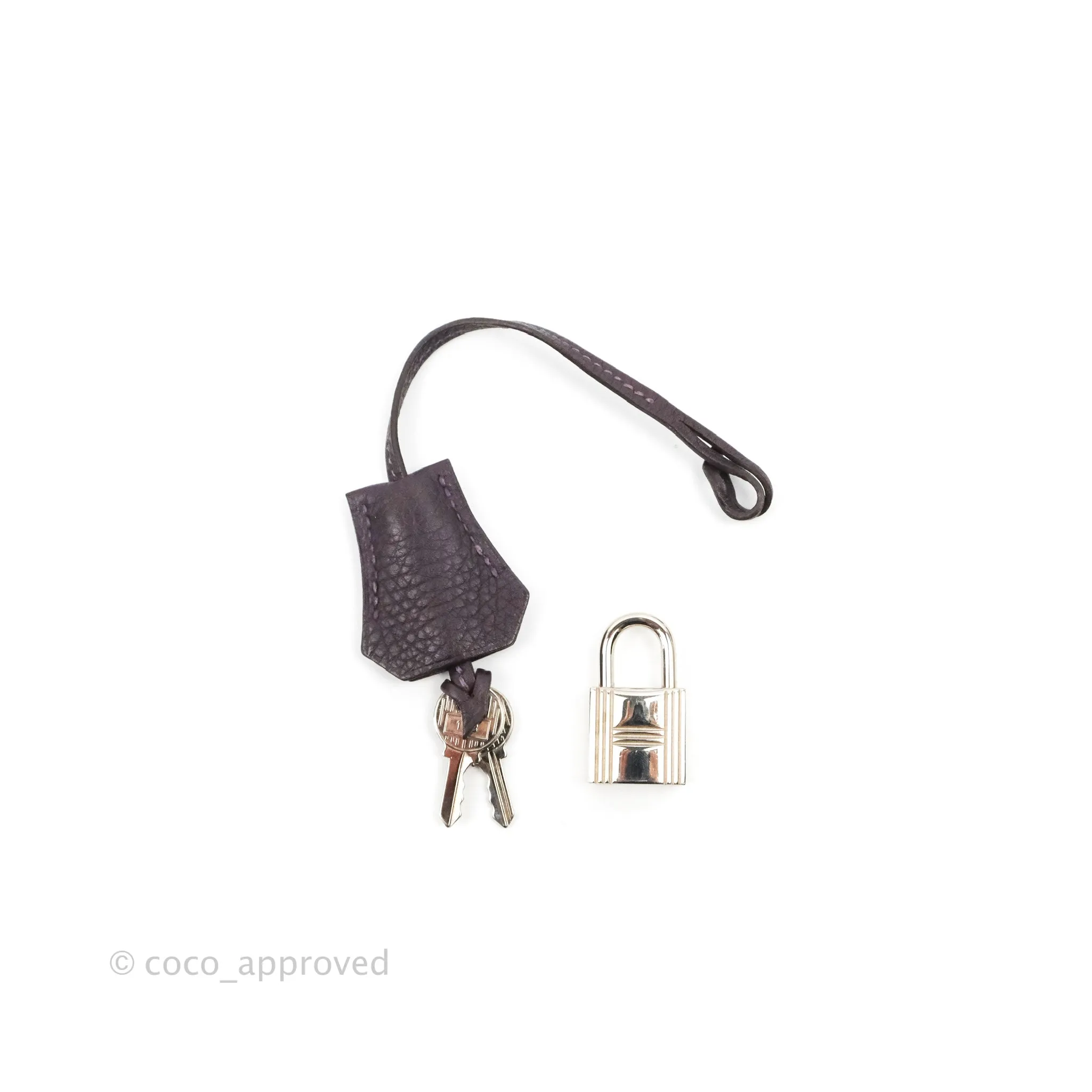 Herms Retourne Kelly 28 Raisin TPM Palladium Hardware
