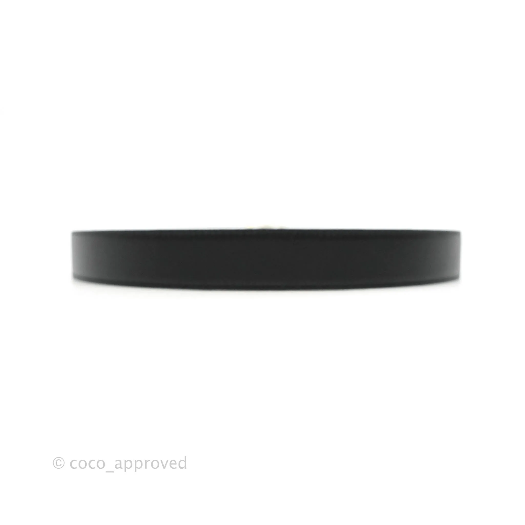 Loewe Anagram Buckle Tan Black Calfskin Reversible Belt