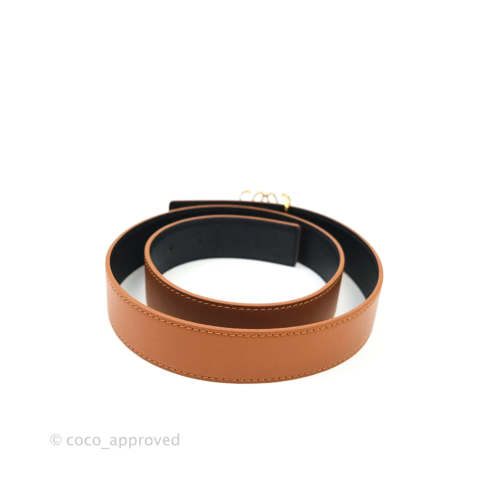 Loewe Anagram Reversible Leather Belt 80/32
