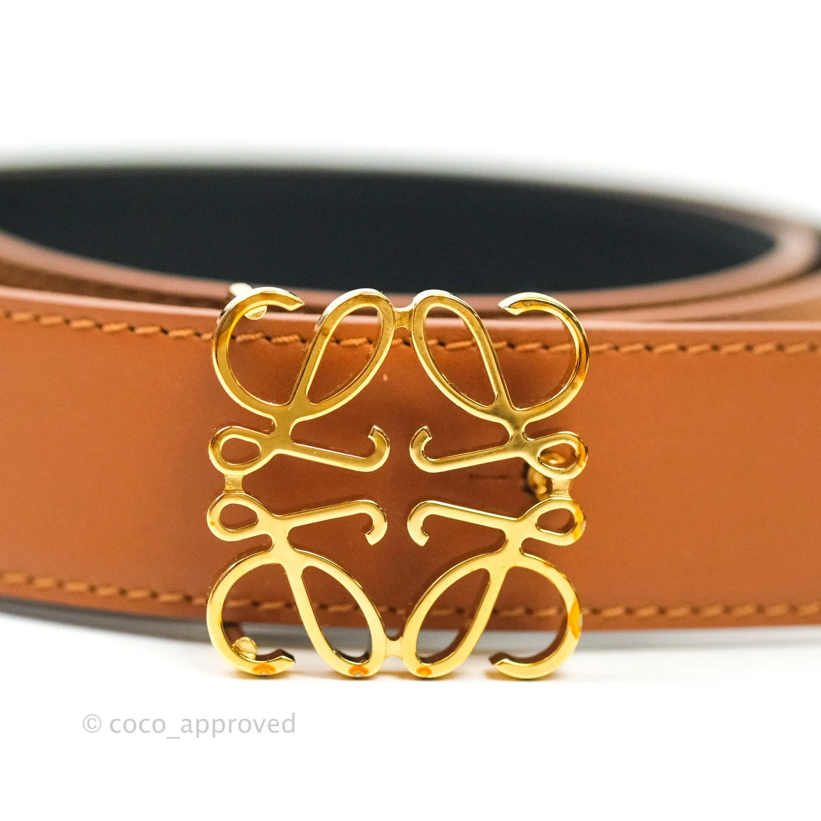 Loewe Anagram Reversible Leather Belt 80/32