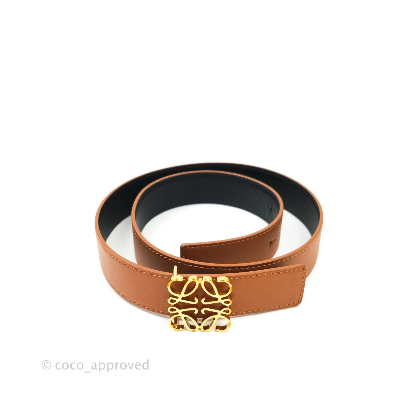 Loewe Anagram Reversible Leather Belt 80/32