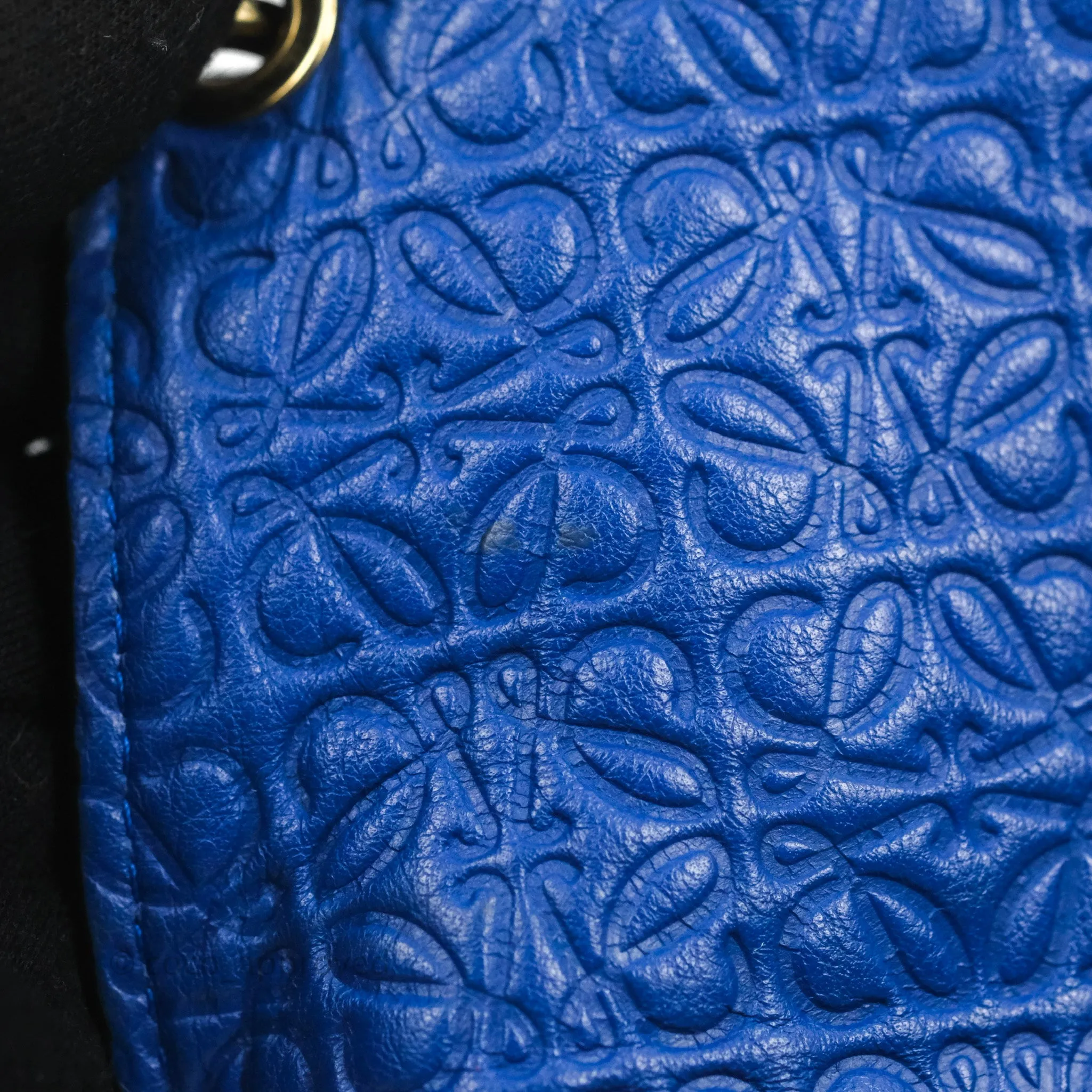 Loewe Avenue Chain Bag Anagram Blue