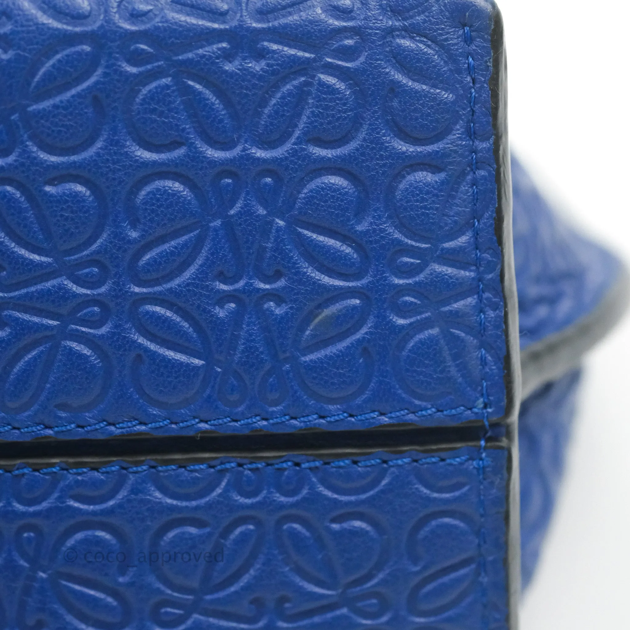 Loewe Avenue Chain Bag Anagram Blue