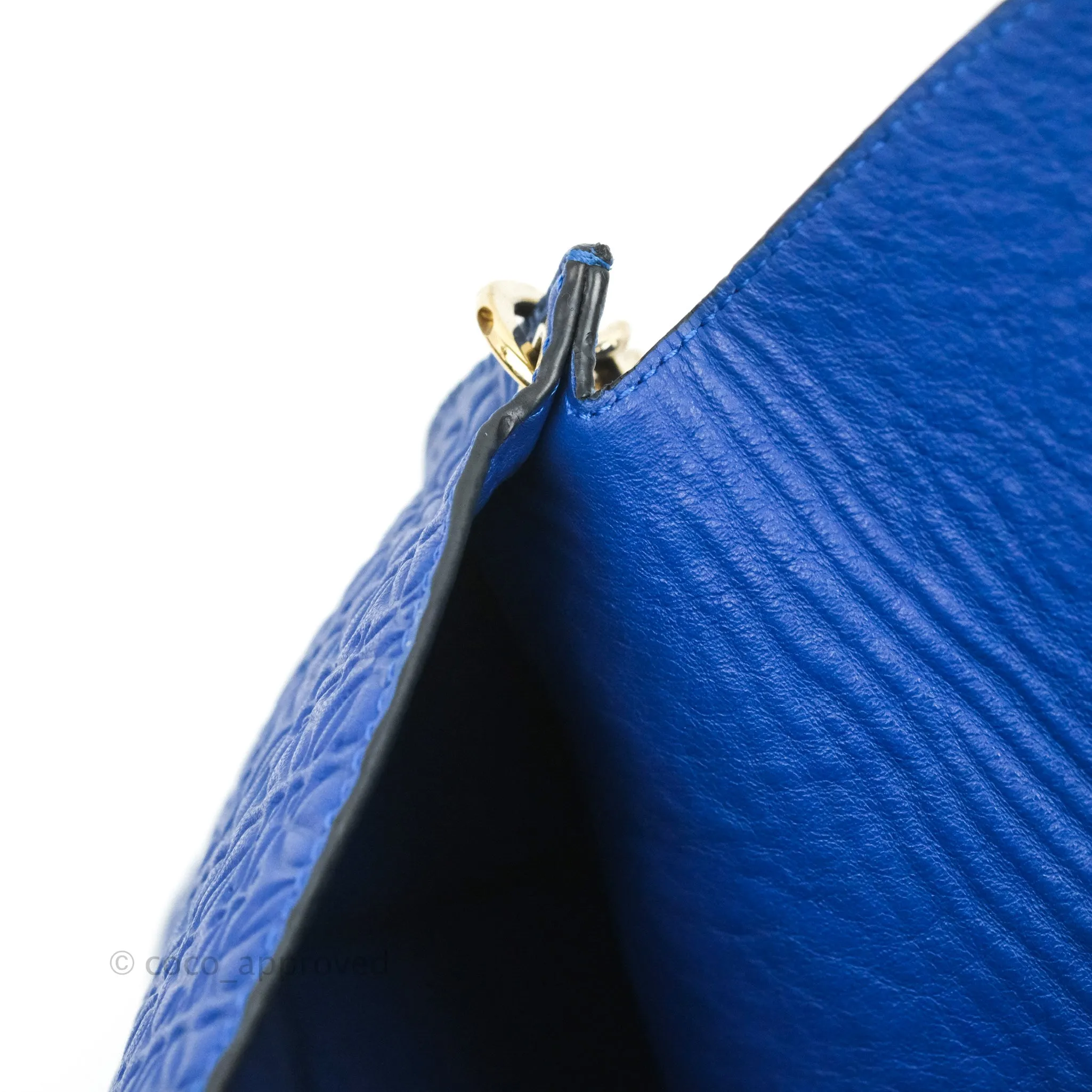 Loewe Avenue Chain Bag Anagram Blue