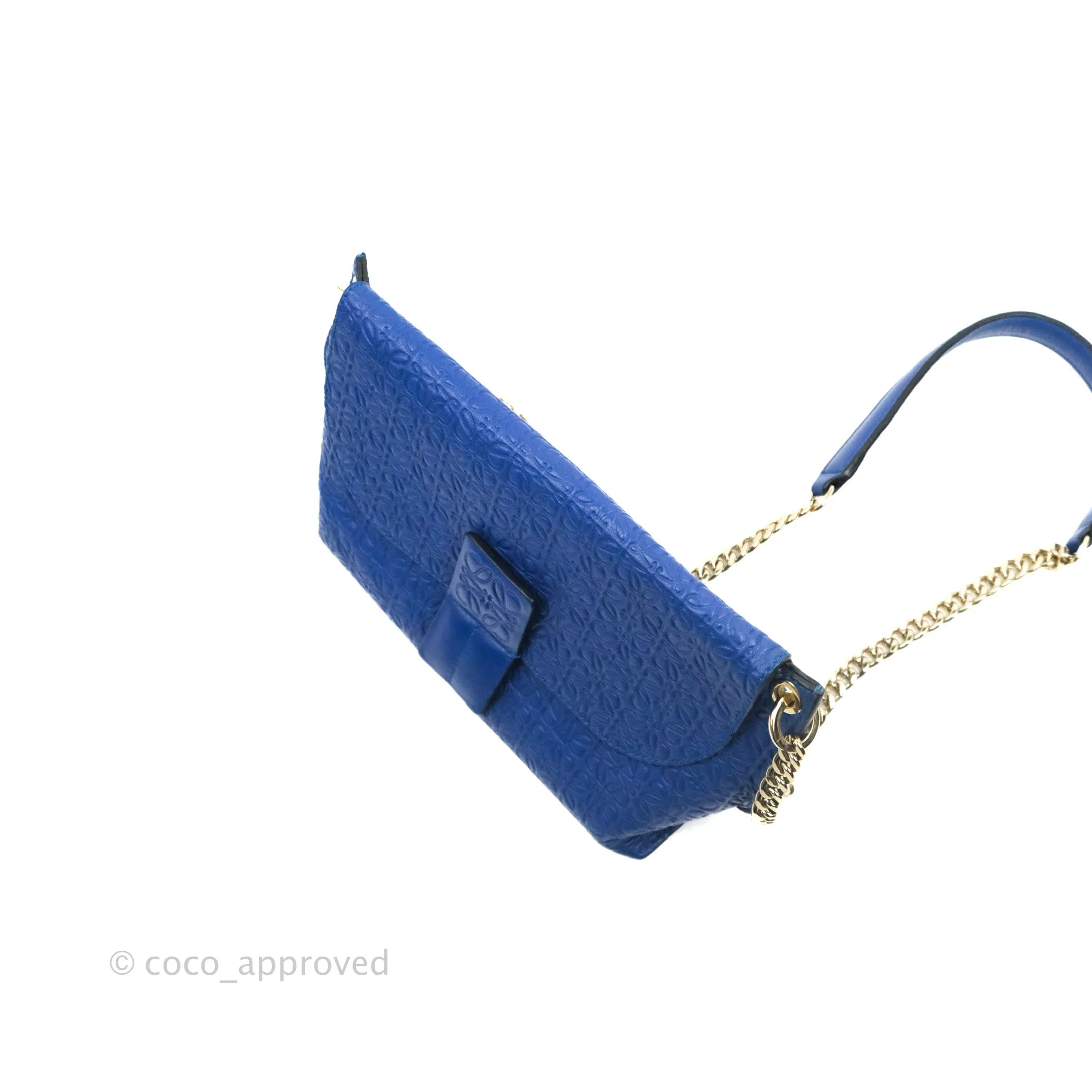 Loewe Avenue Chain Bag Anagram Blue