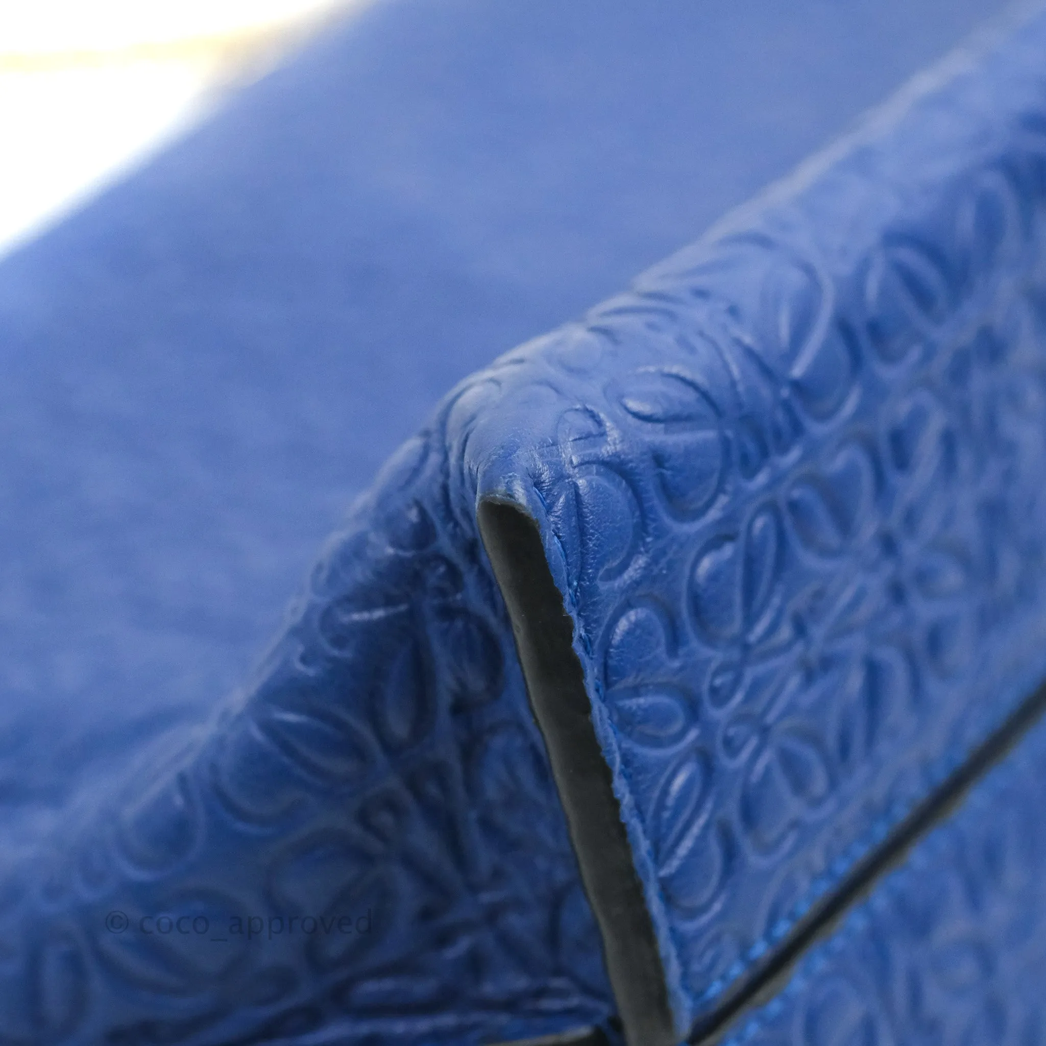 Loewe Avenue Chain Bag Anagram Blue