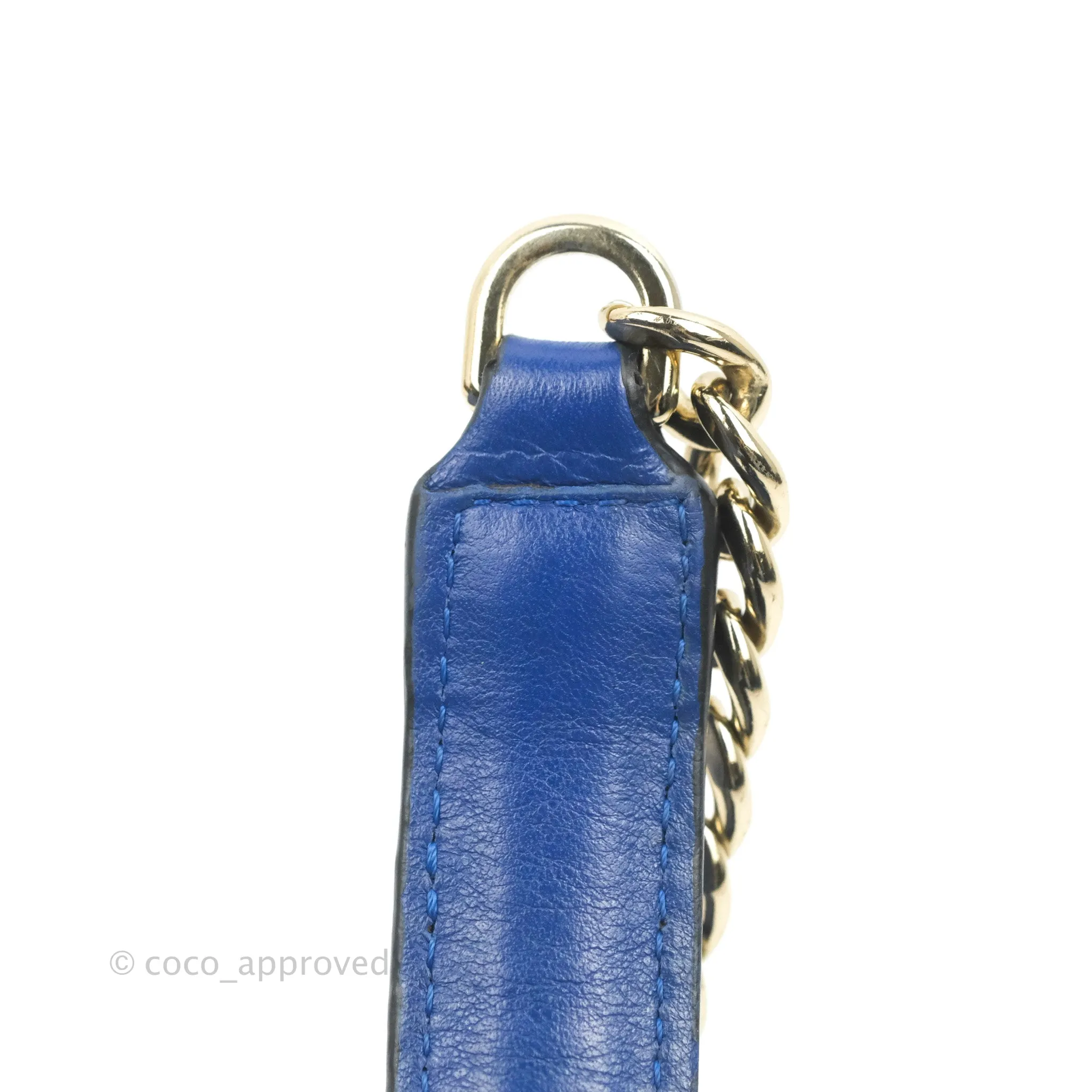 Loewe Avenue Chain Bag Anagram Blue