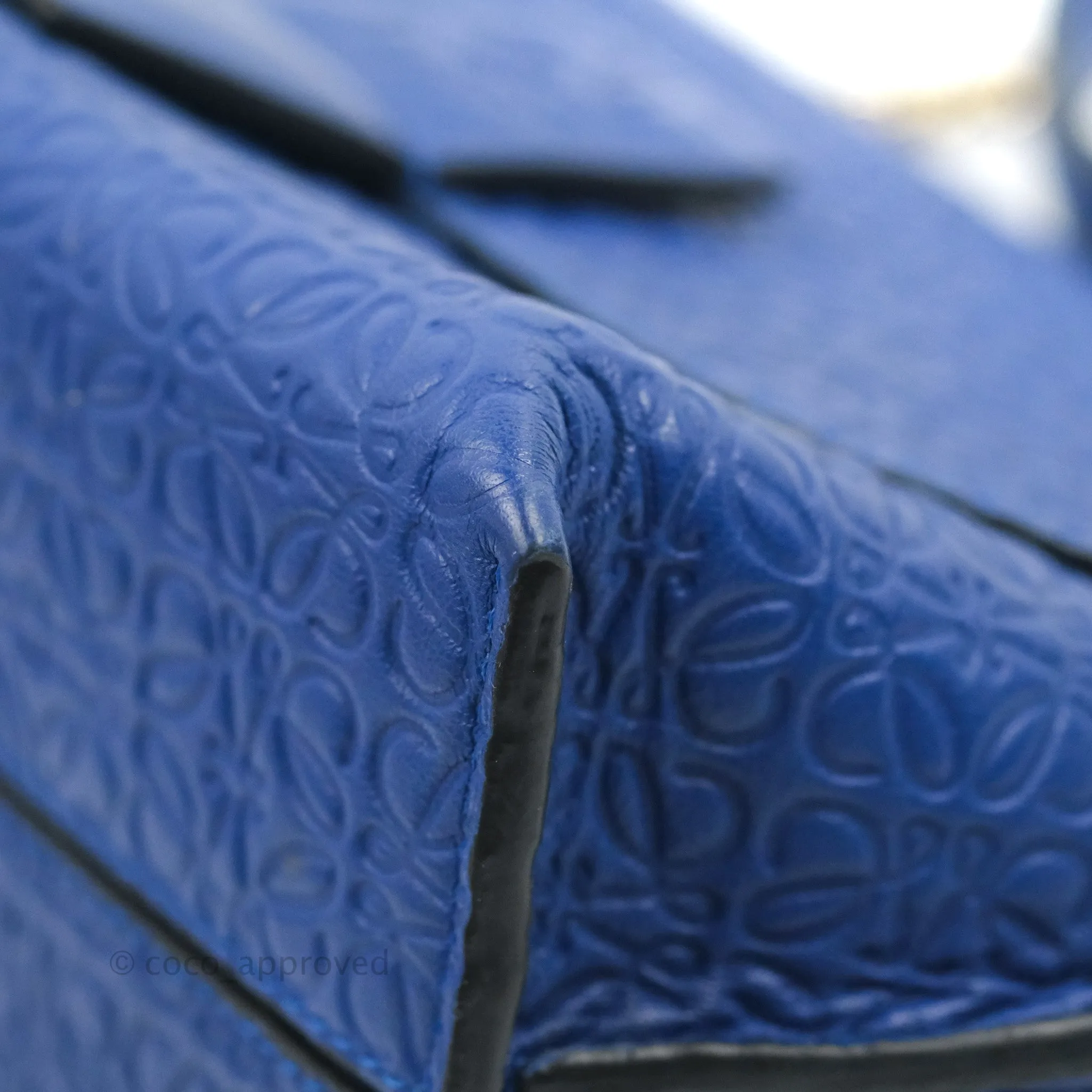 Loewe Avenue Chain Bag Anagram Blue