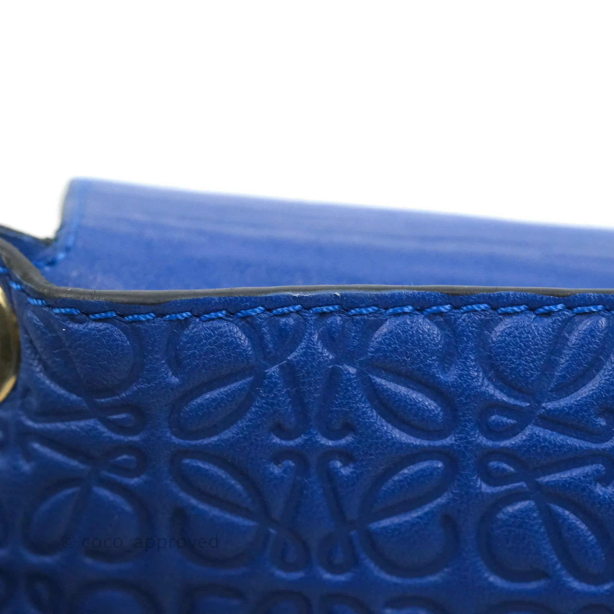 Loewe Avenue Chain Bag Anagram Blue