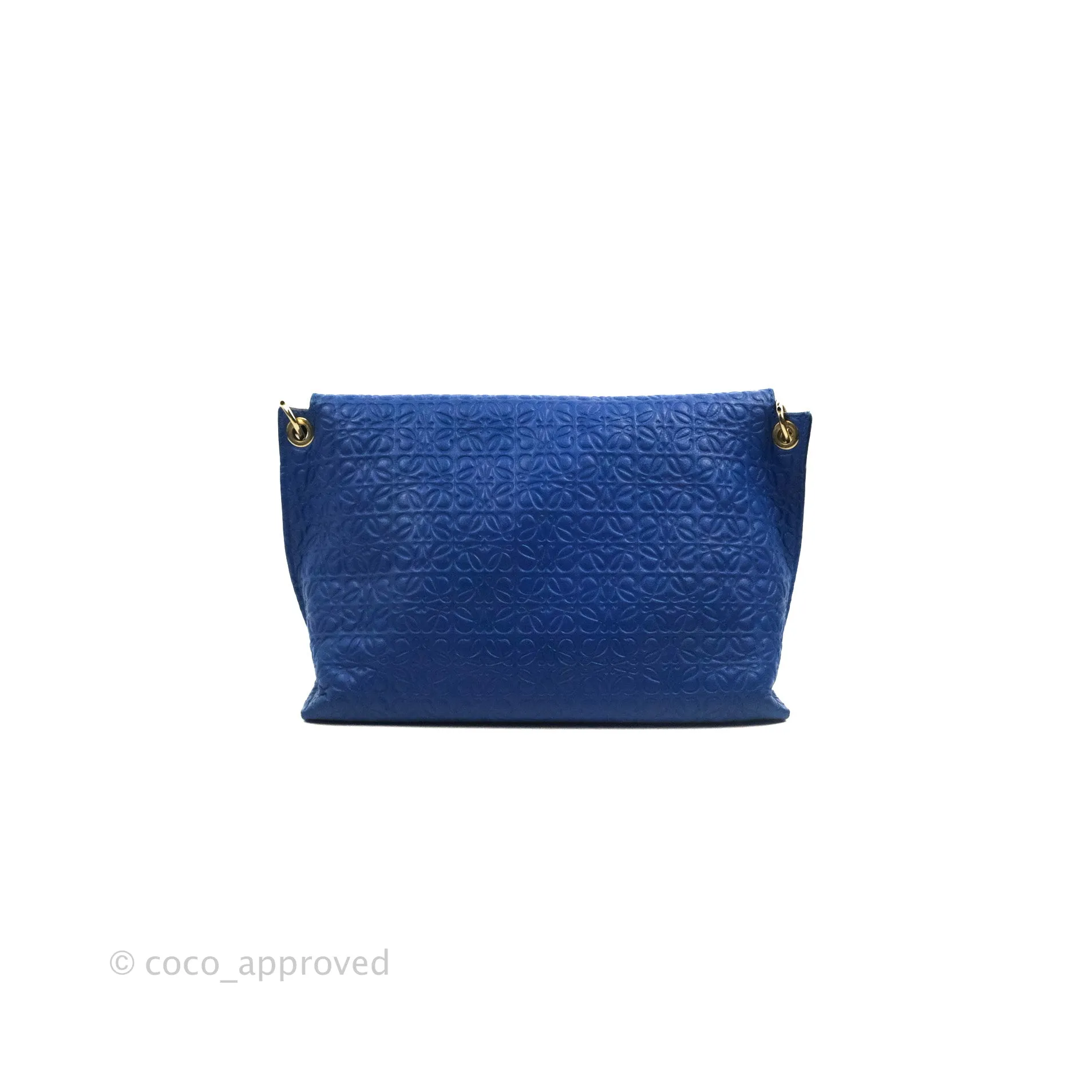 Loewe Avenue Chain Bag Anagram Blue