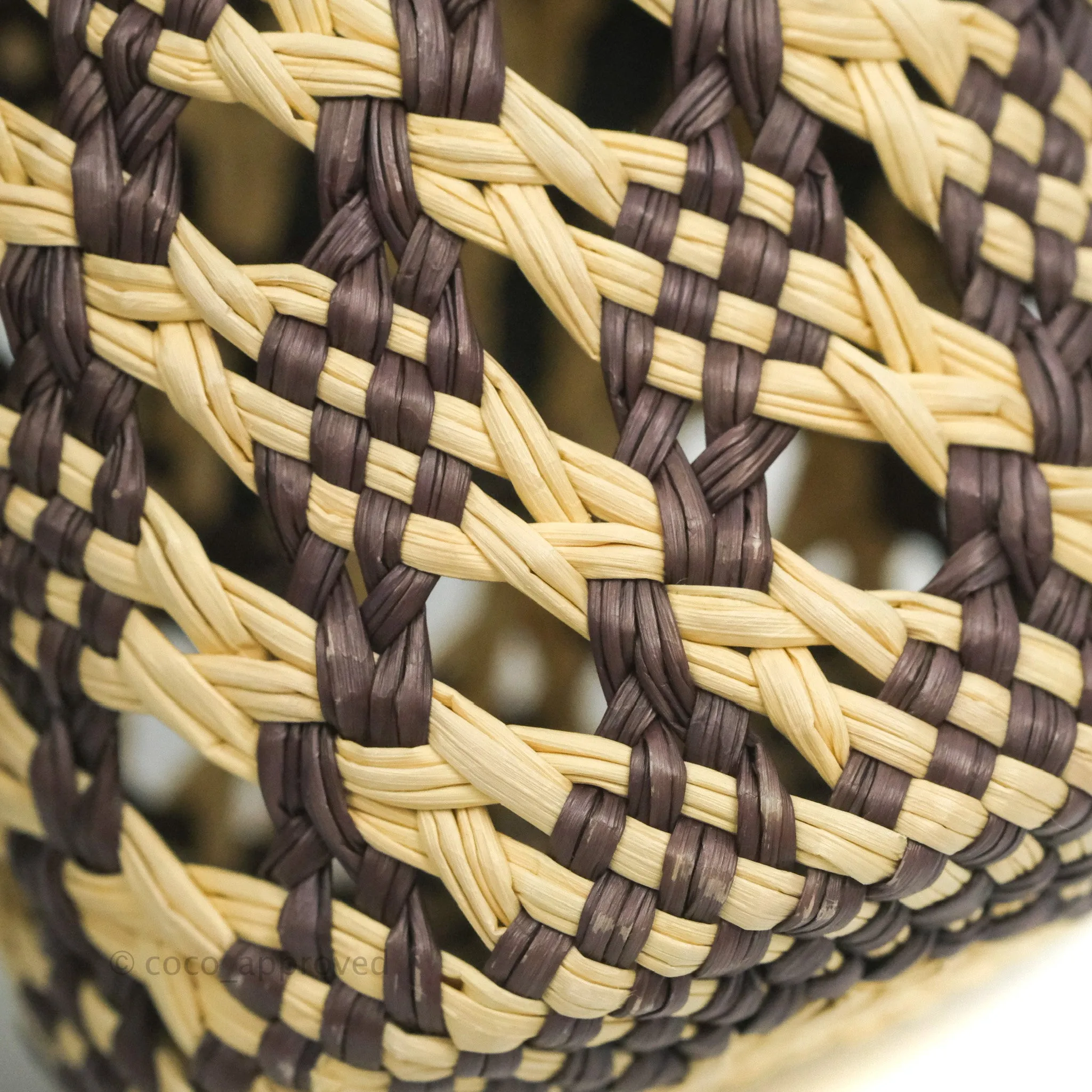 Loewe Cylinder Pocket In Raffia and Calfskin