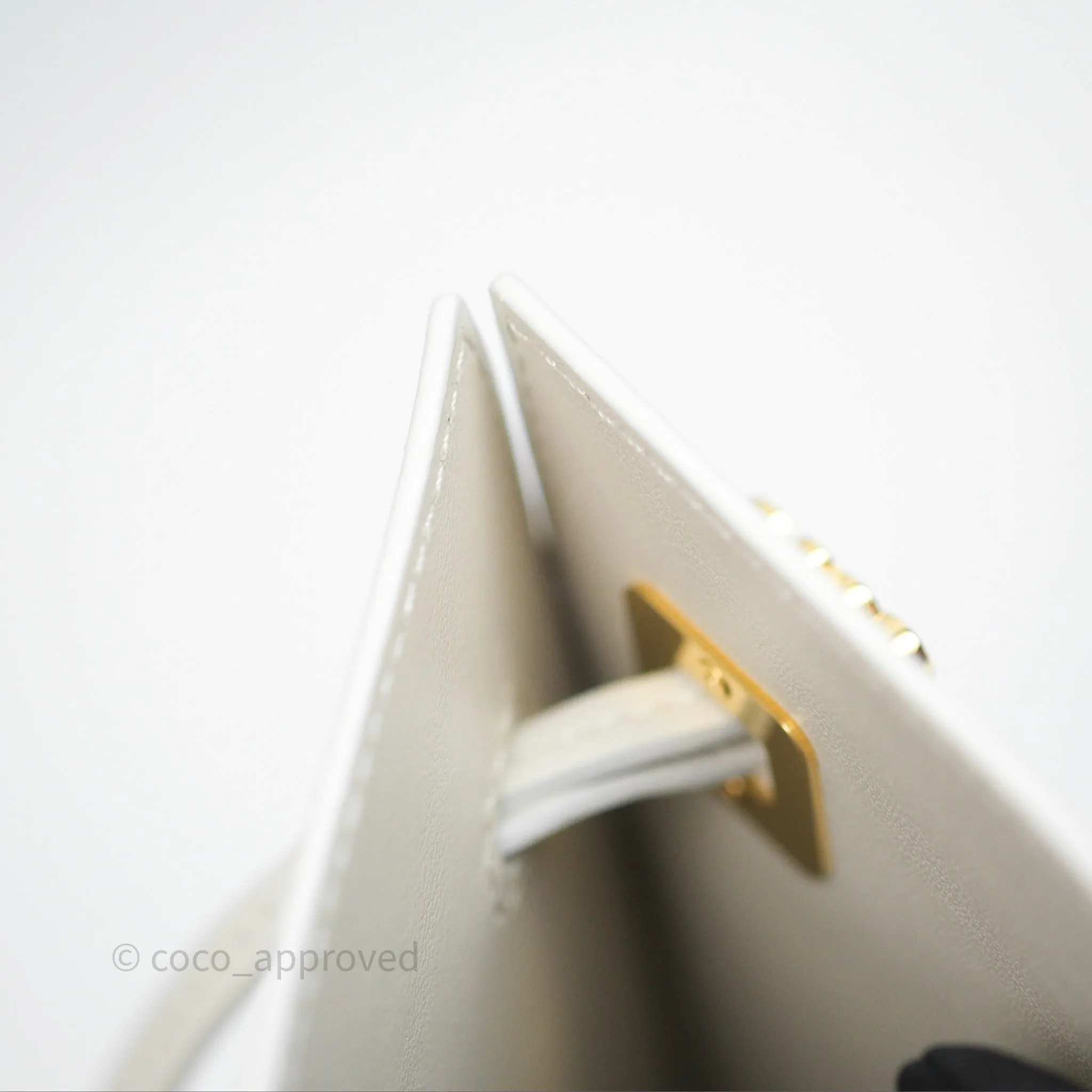 Loewe Dice Pocket in Classic Calfskin White
