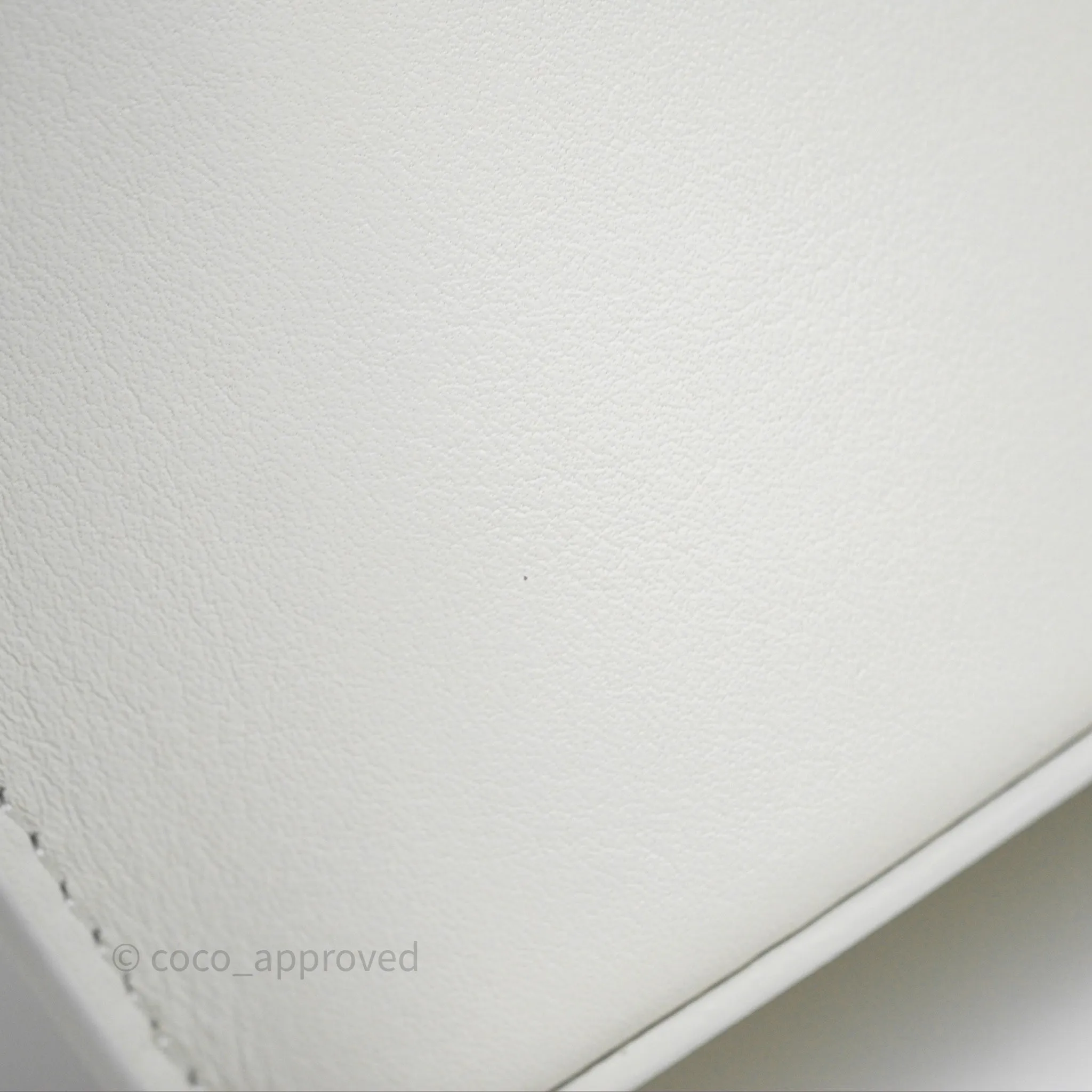 Loewe Dice Pocket in Classic Calfskin White