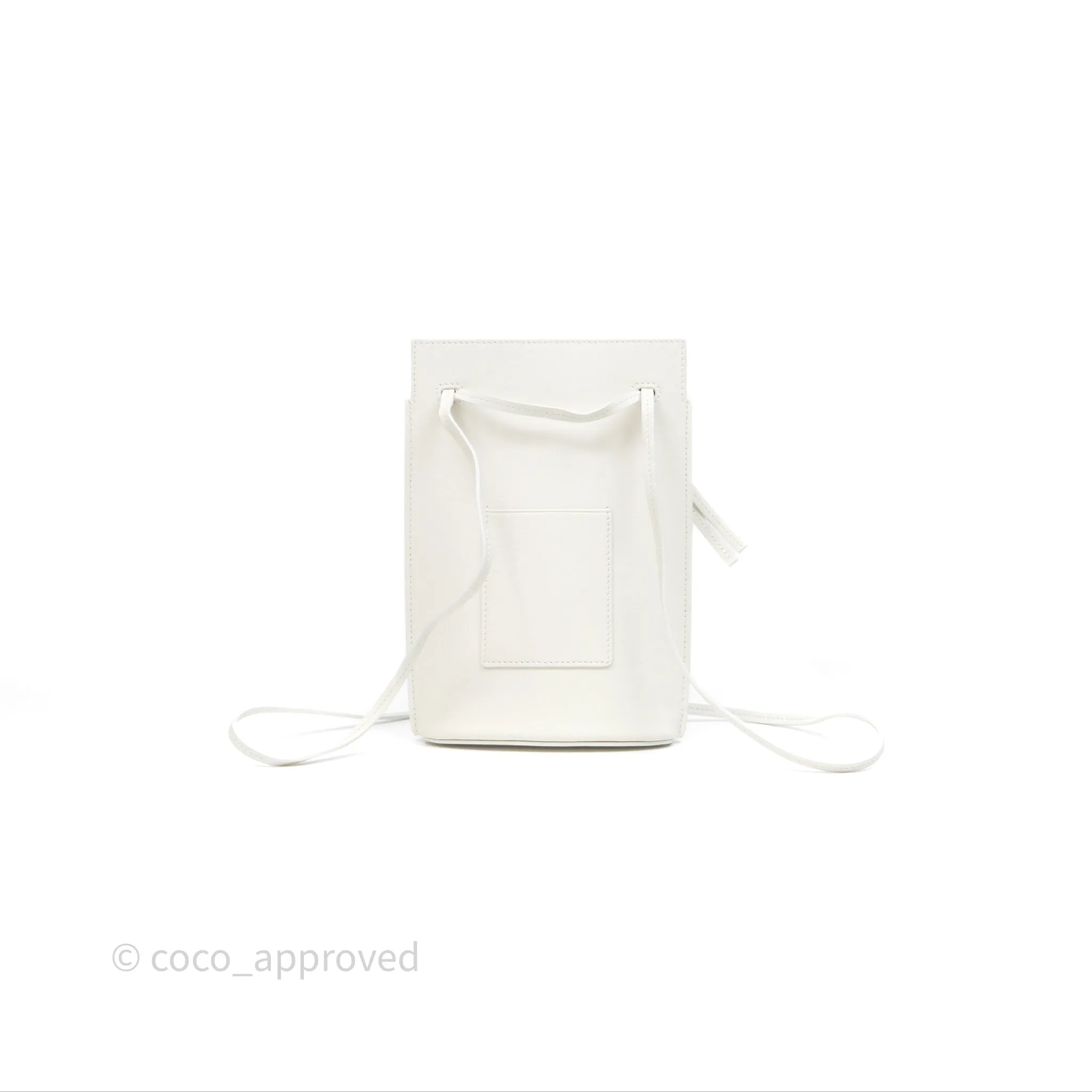Loewe Dice Pocket in Classic Calfskin White