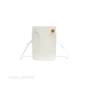 Loewe Dice Pocket in Classic Calfskin White