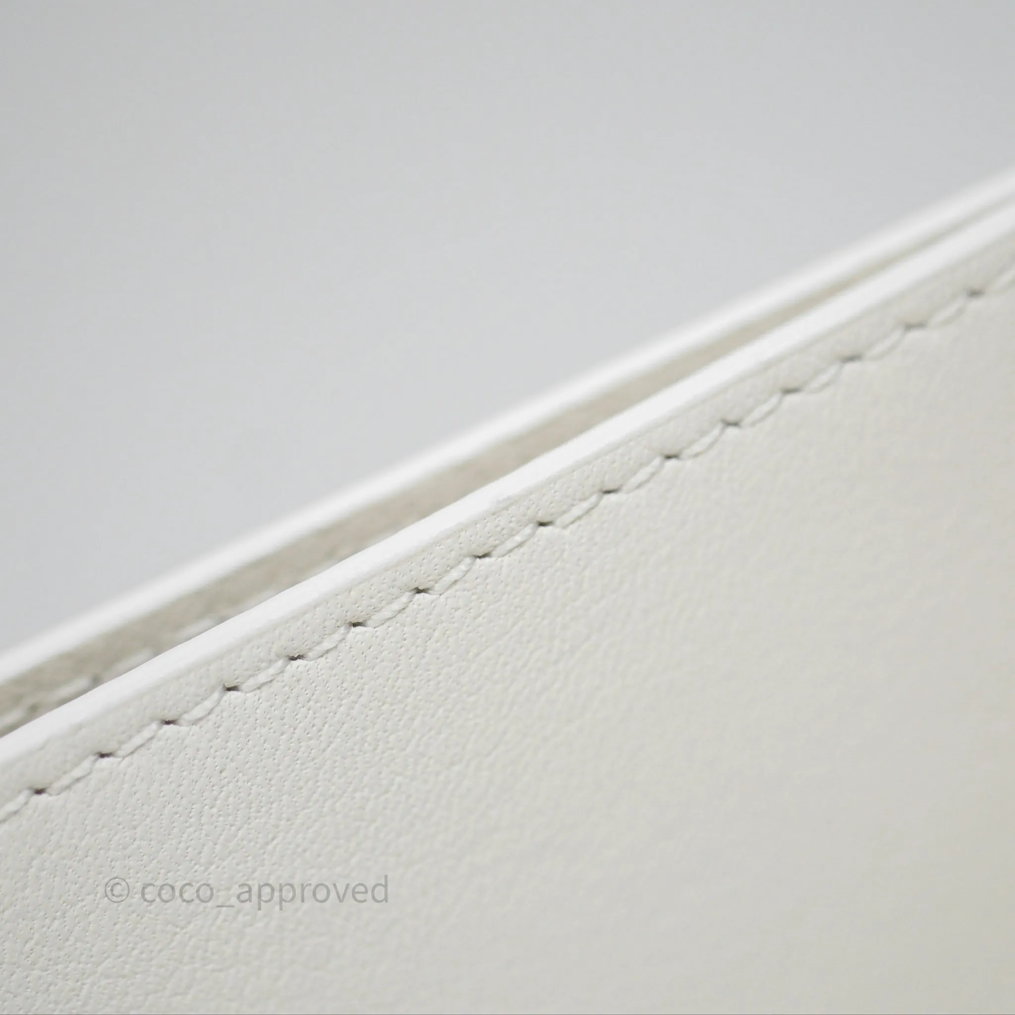 Loewe Dice Pocket in Classic Calfskin White