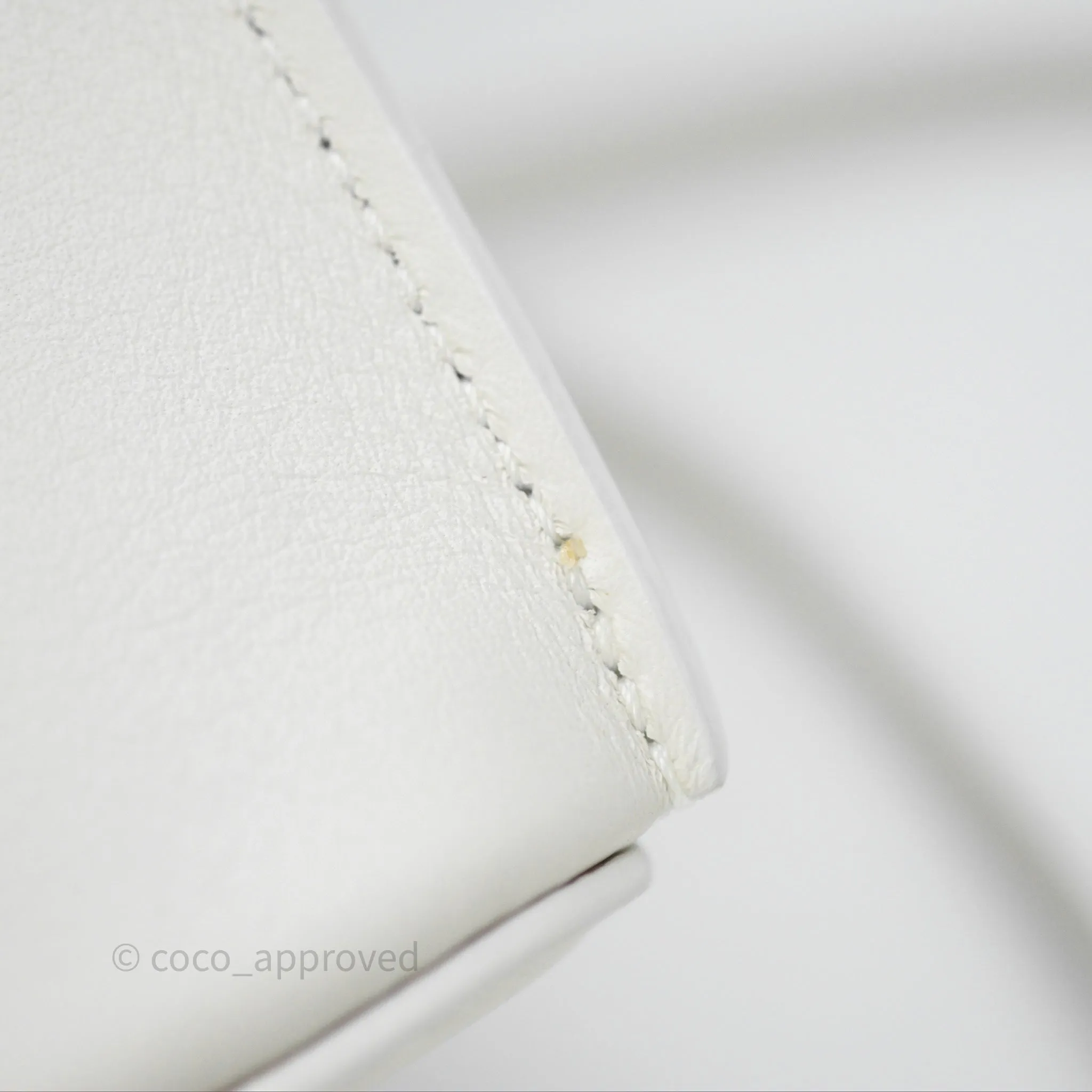 Loewe Dice Pocket in Classic Calfskin White