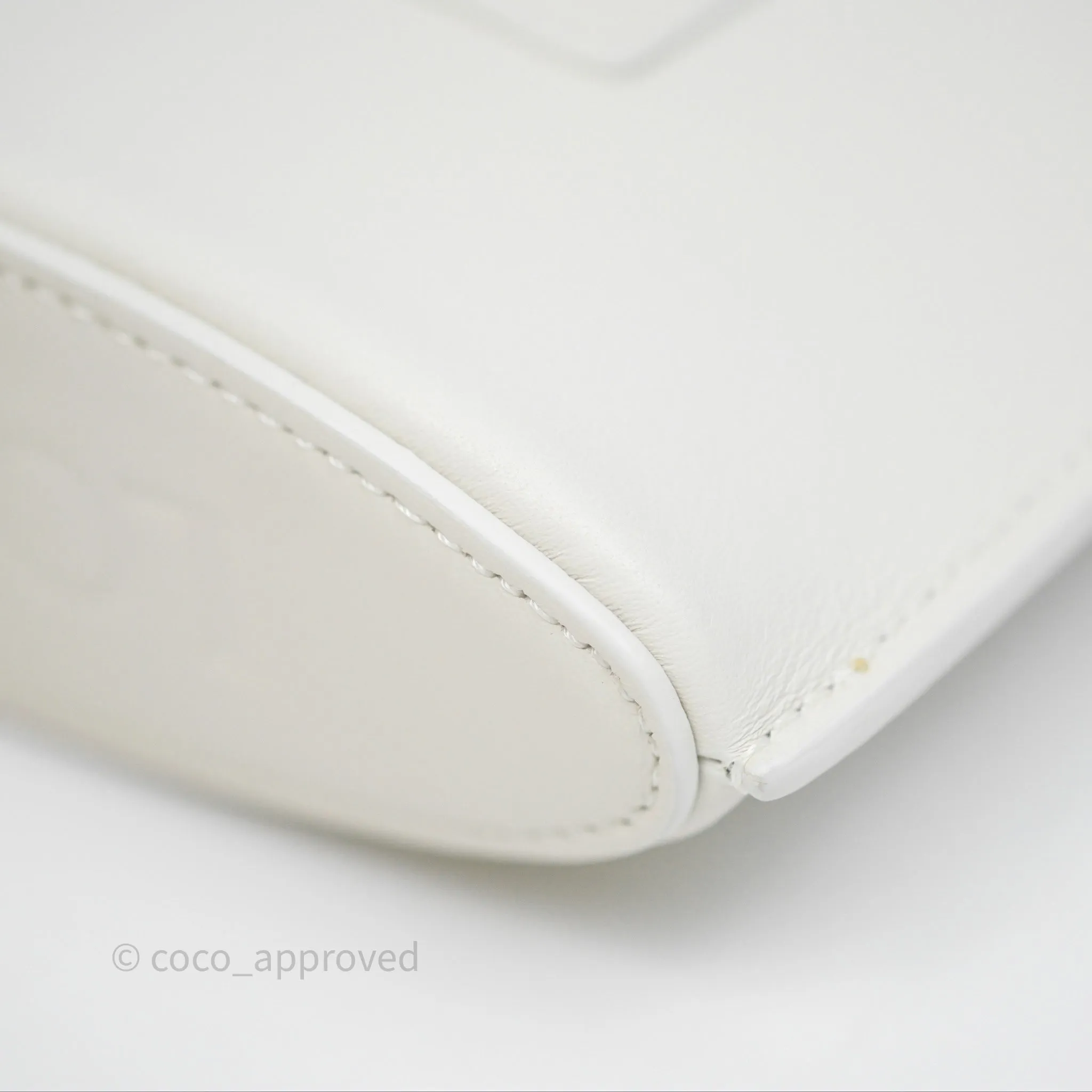 Loewe Dice Pocket in Classic Calfskin White