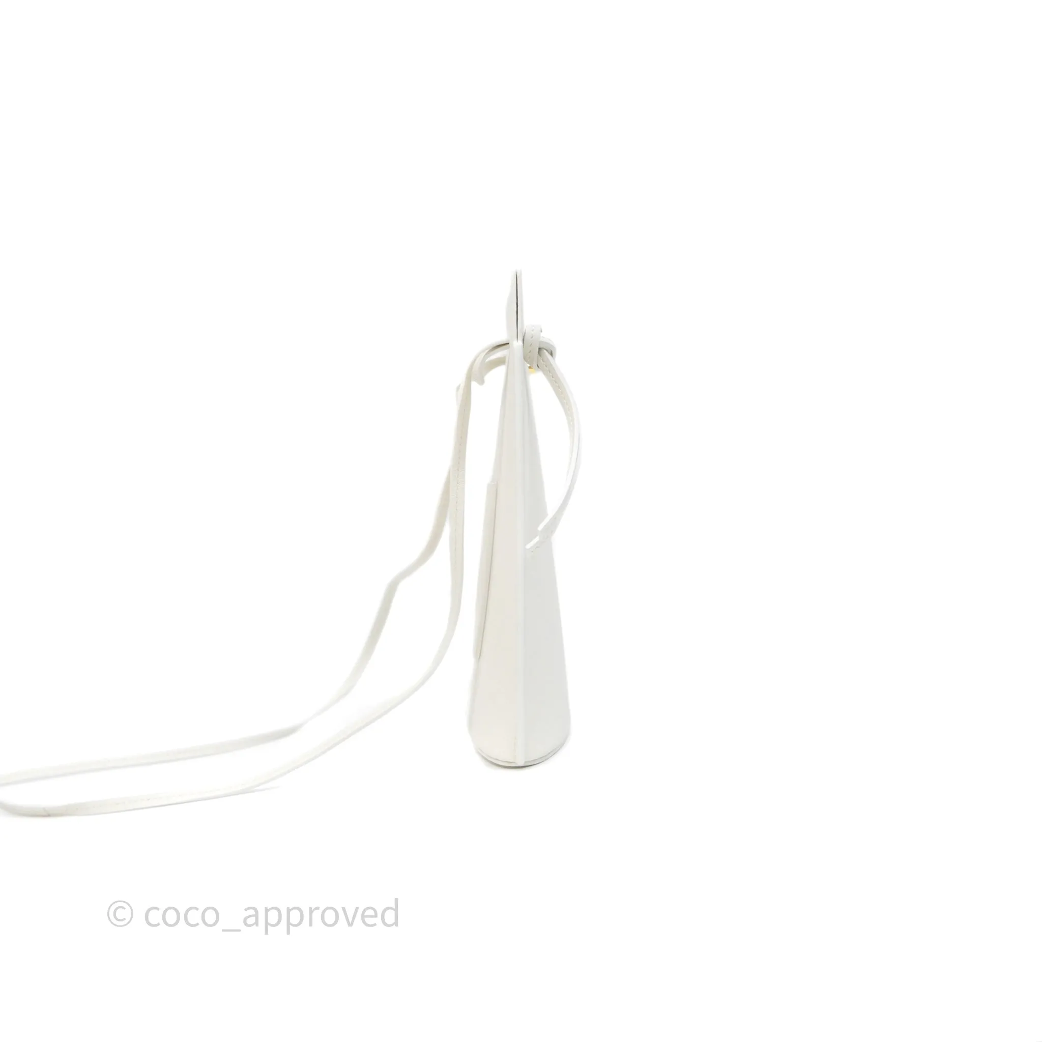 Loewe Dice Pocket in Classic Calfskin White