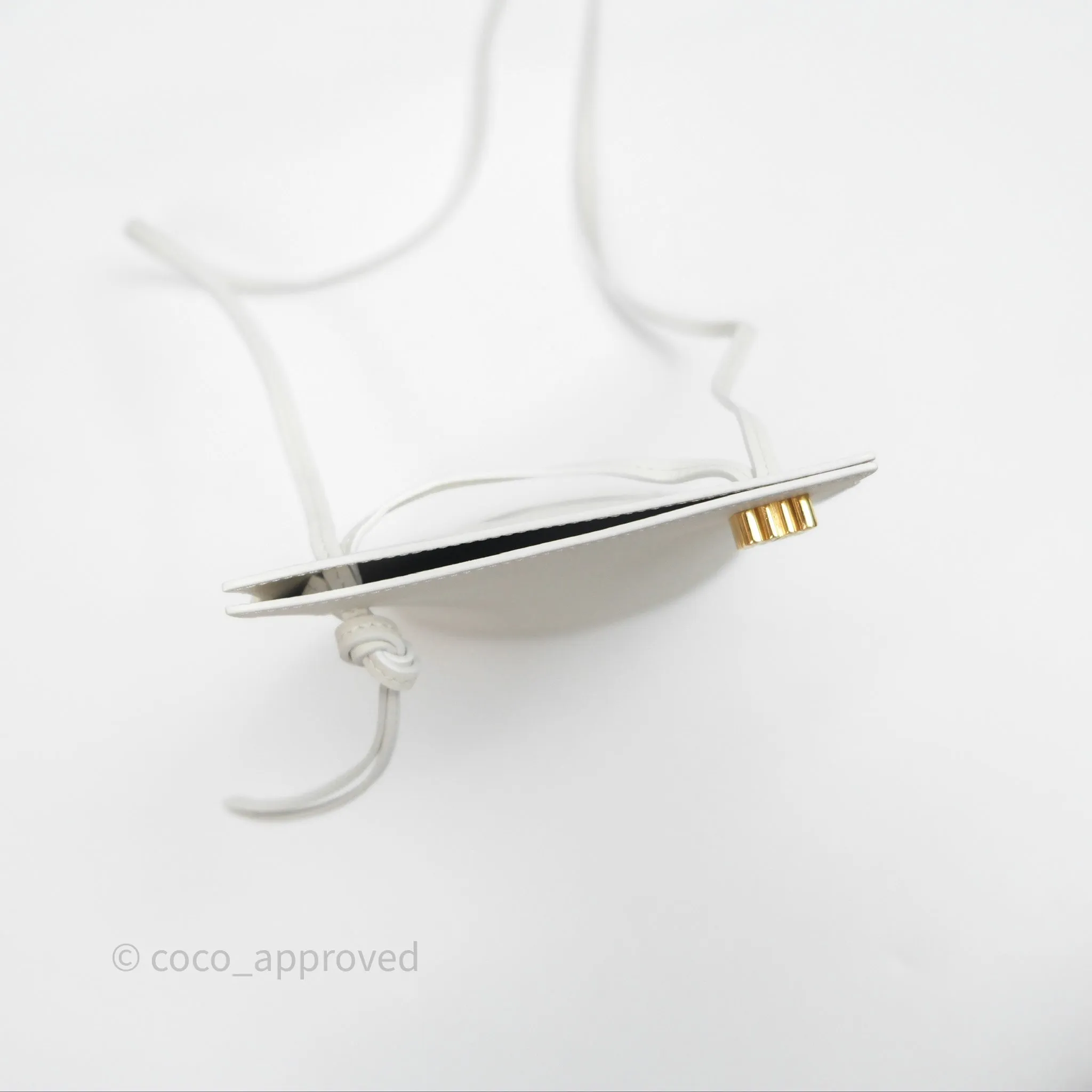 Loewe Dice Pocket in Classic Calfskin White