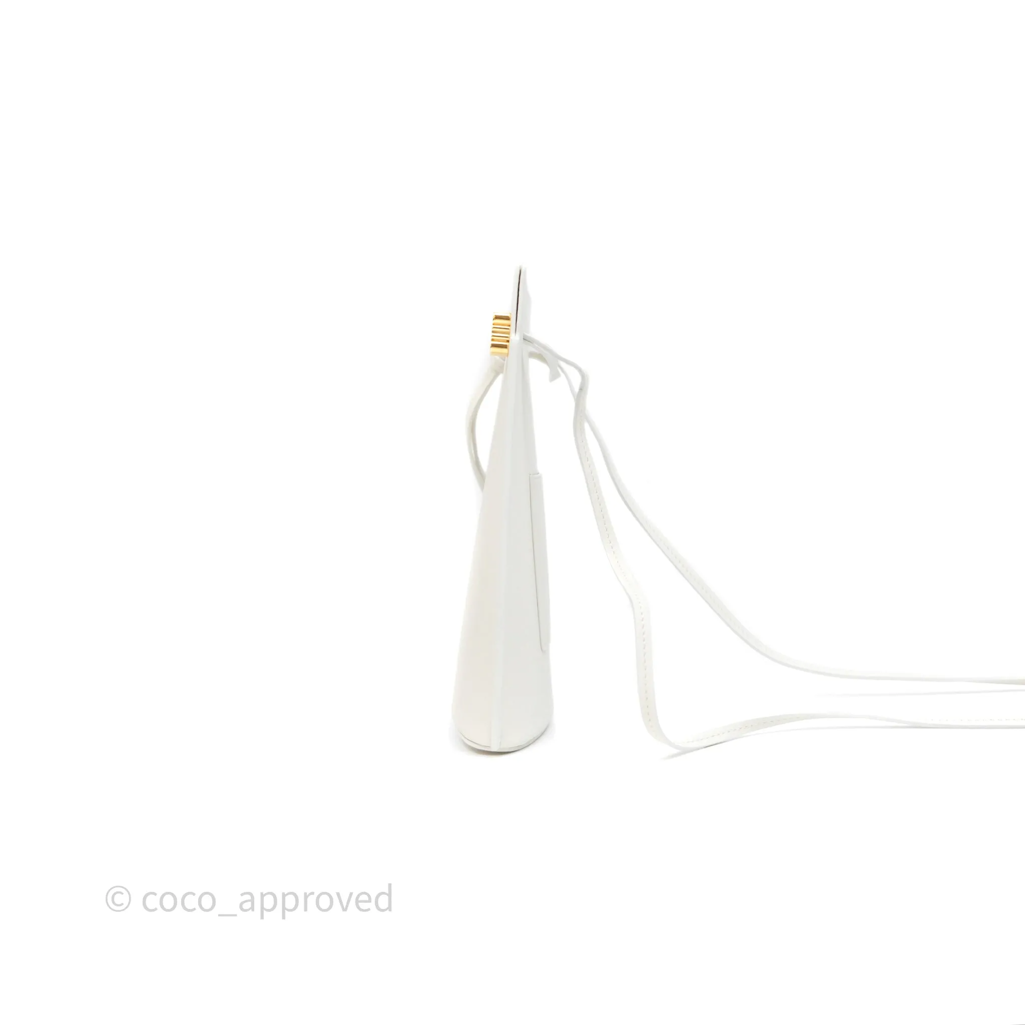 Loewe Dice Pocket in Classic Calfskin White