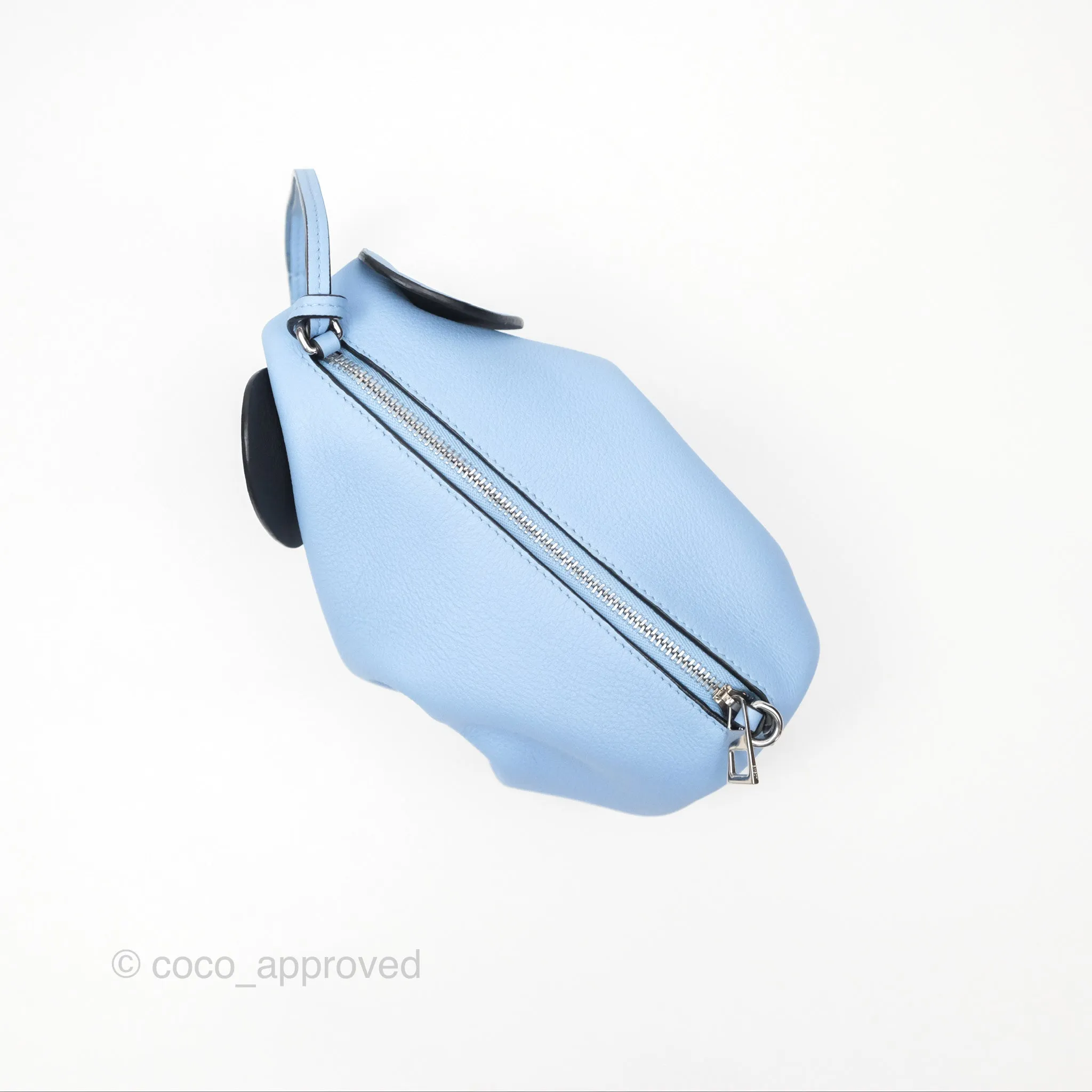 Loewe Elephant Bag In Classic Calfskin Blue