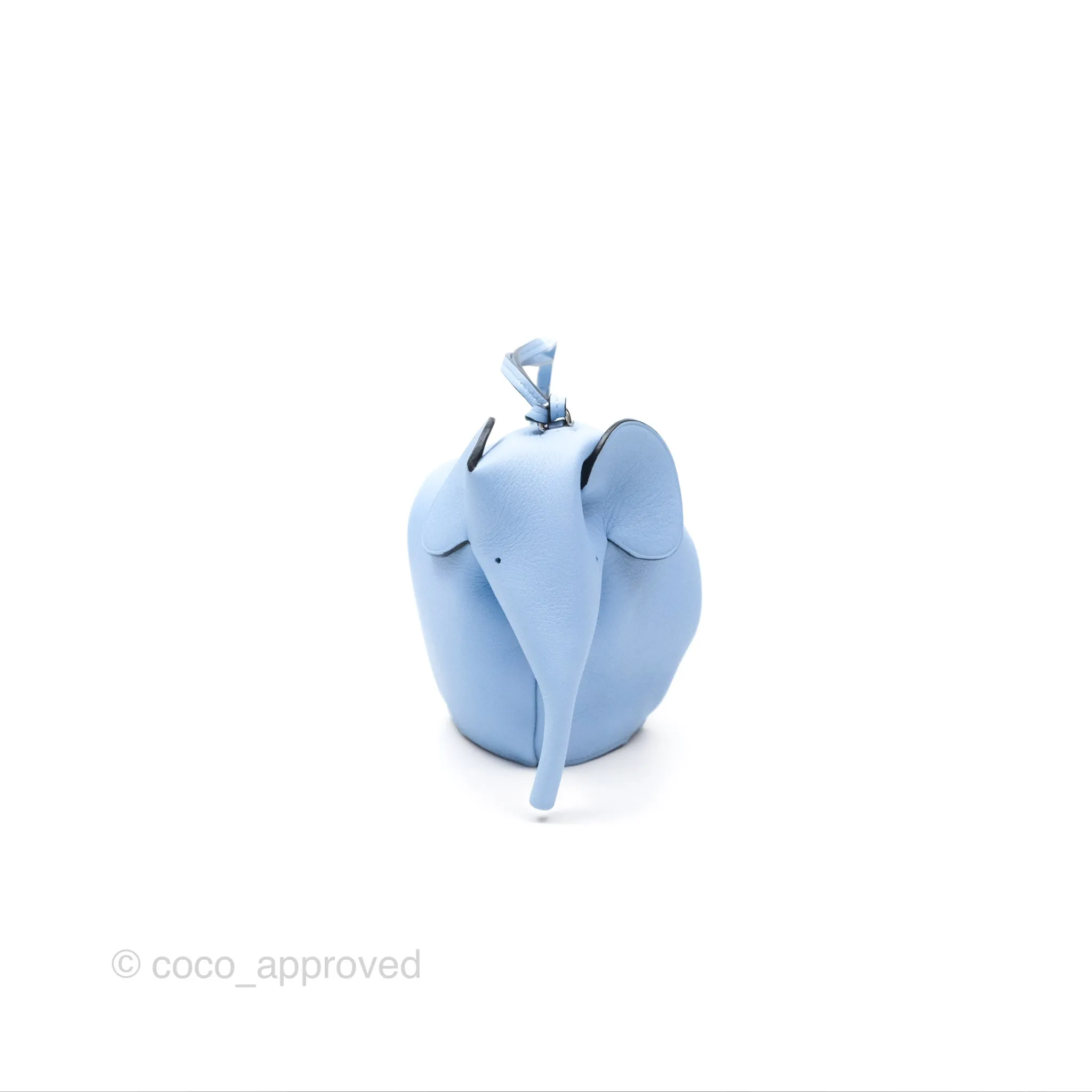 Loewe Elephant Bag In Classic Calfskin Blue