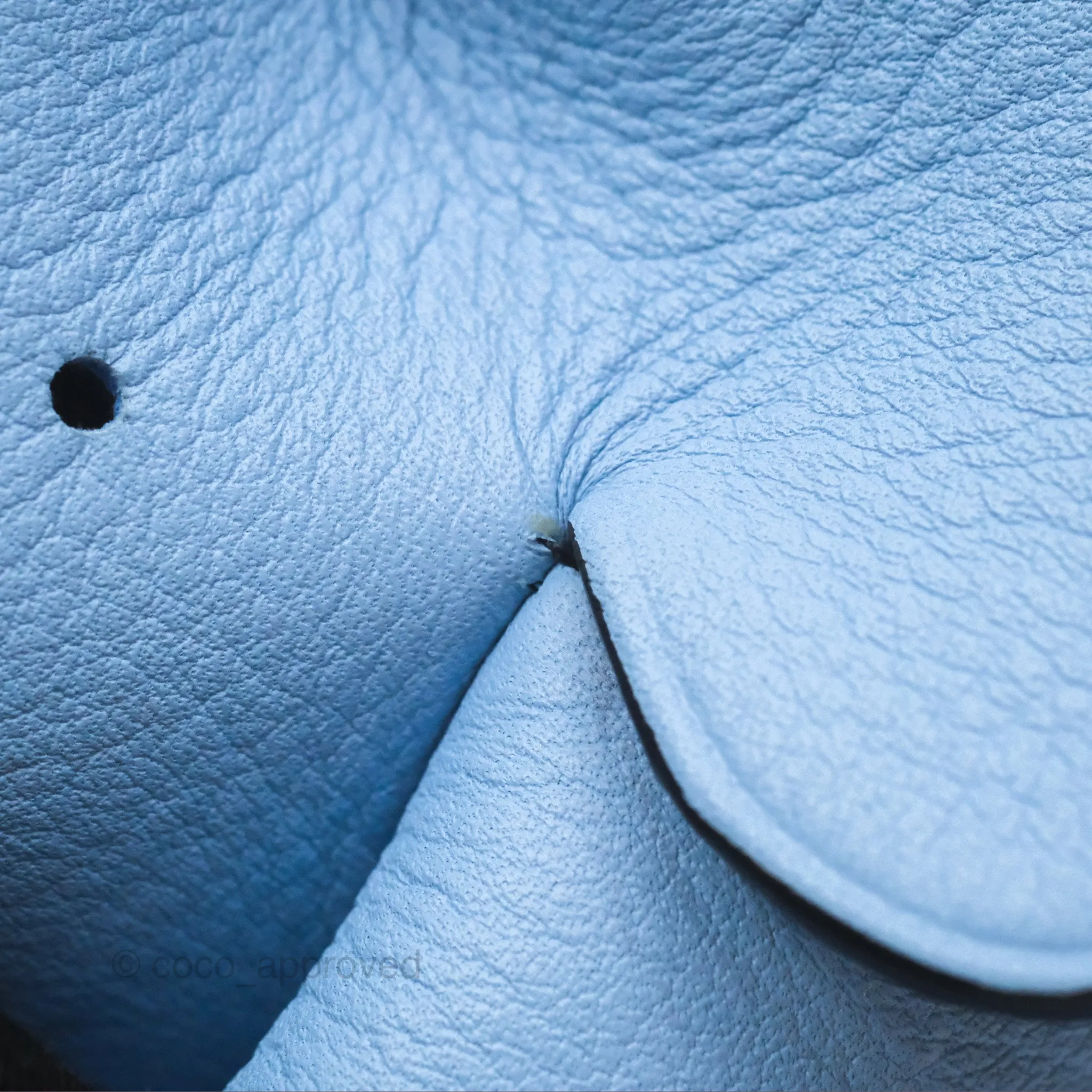 Loewe Elephant Bag In Classic Calfskin Blue