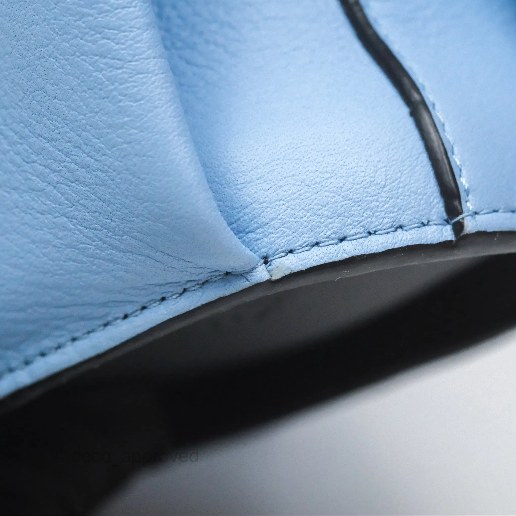 Loewe Elephant Bag In Classic Calfskin Blue