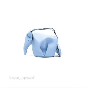 Loewe Elephant Bag In Classic Calfskin Blue
