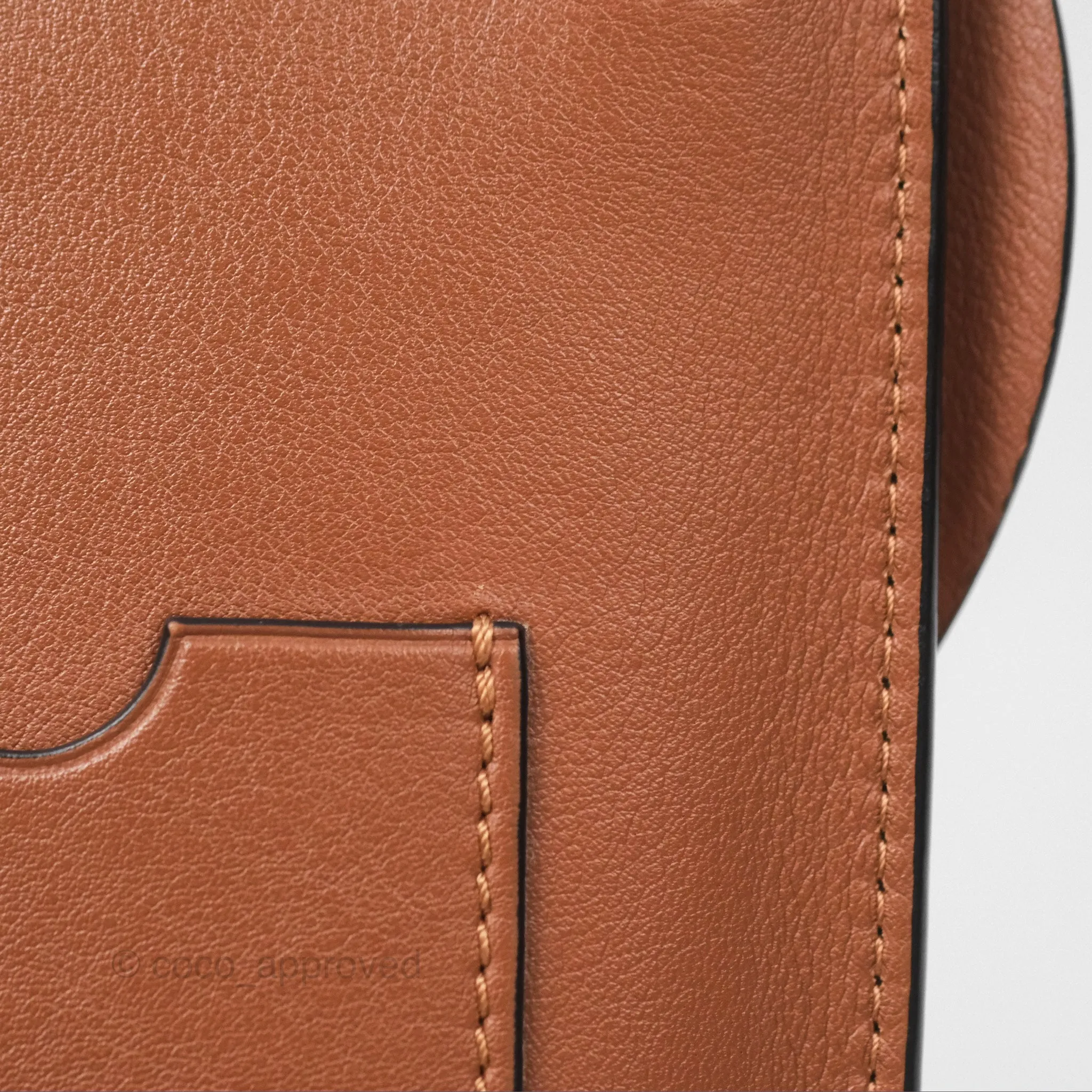 Loewe Elephant Pocket in Classic Calfskin Tan