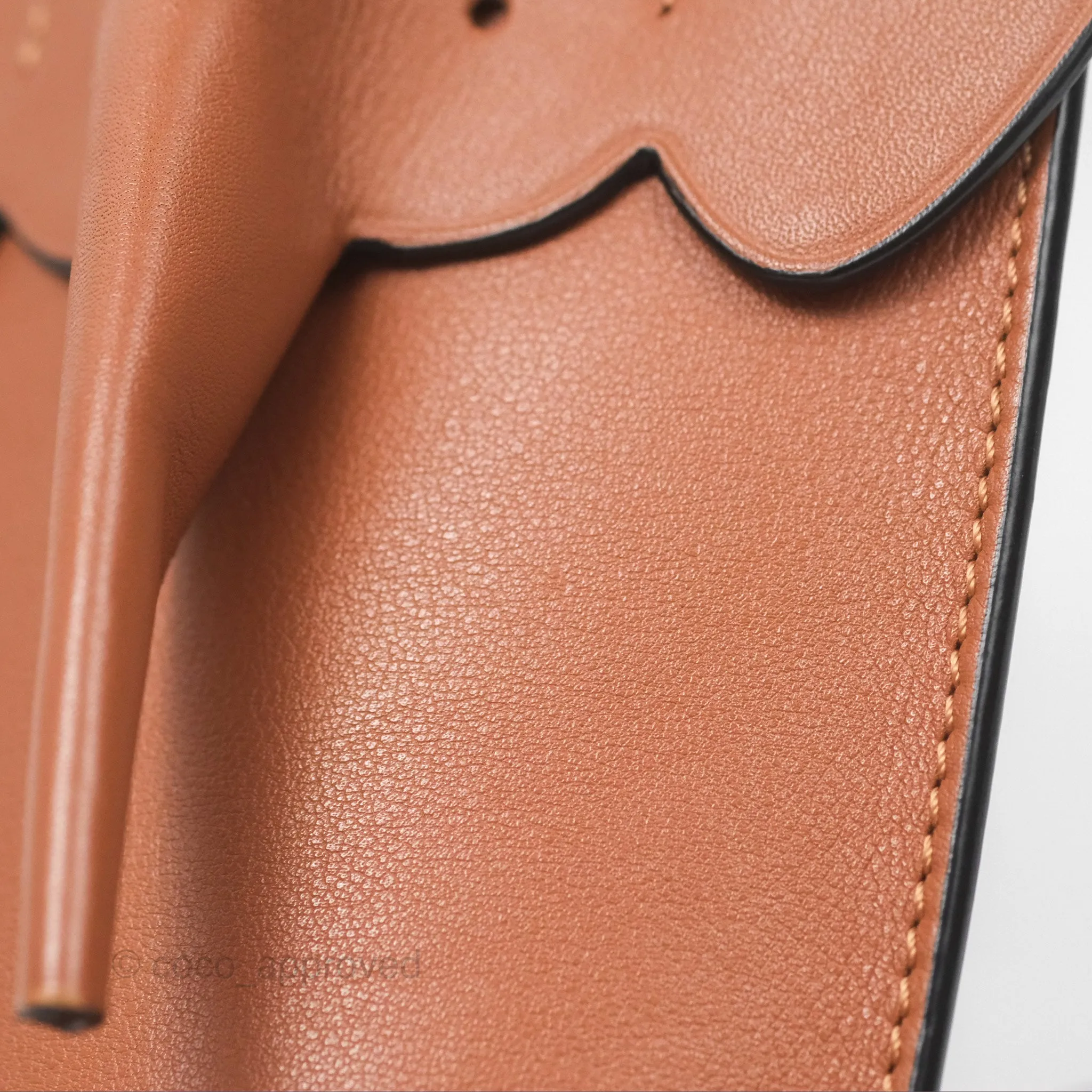 Loewe Elephant Pocket in Classic Calfskin Tan