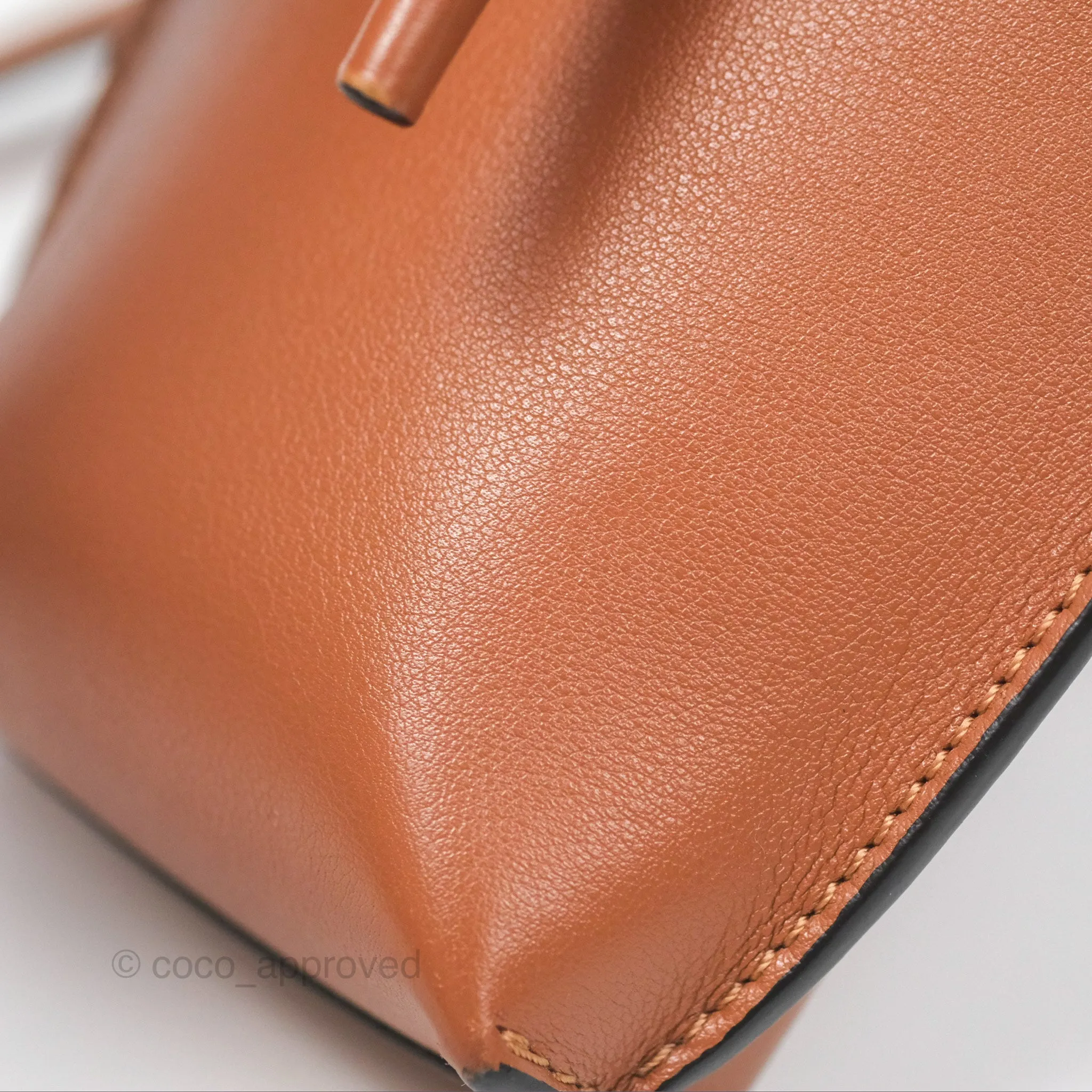 Loewe Elephant Pocket in Classic Calfskin Tan
