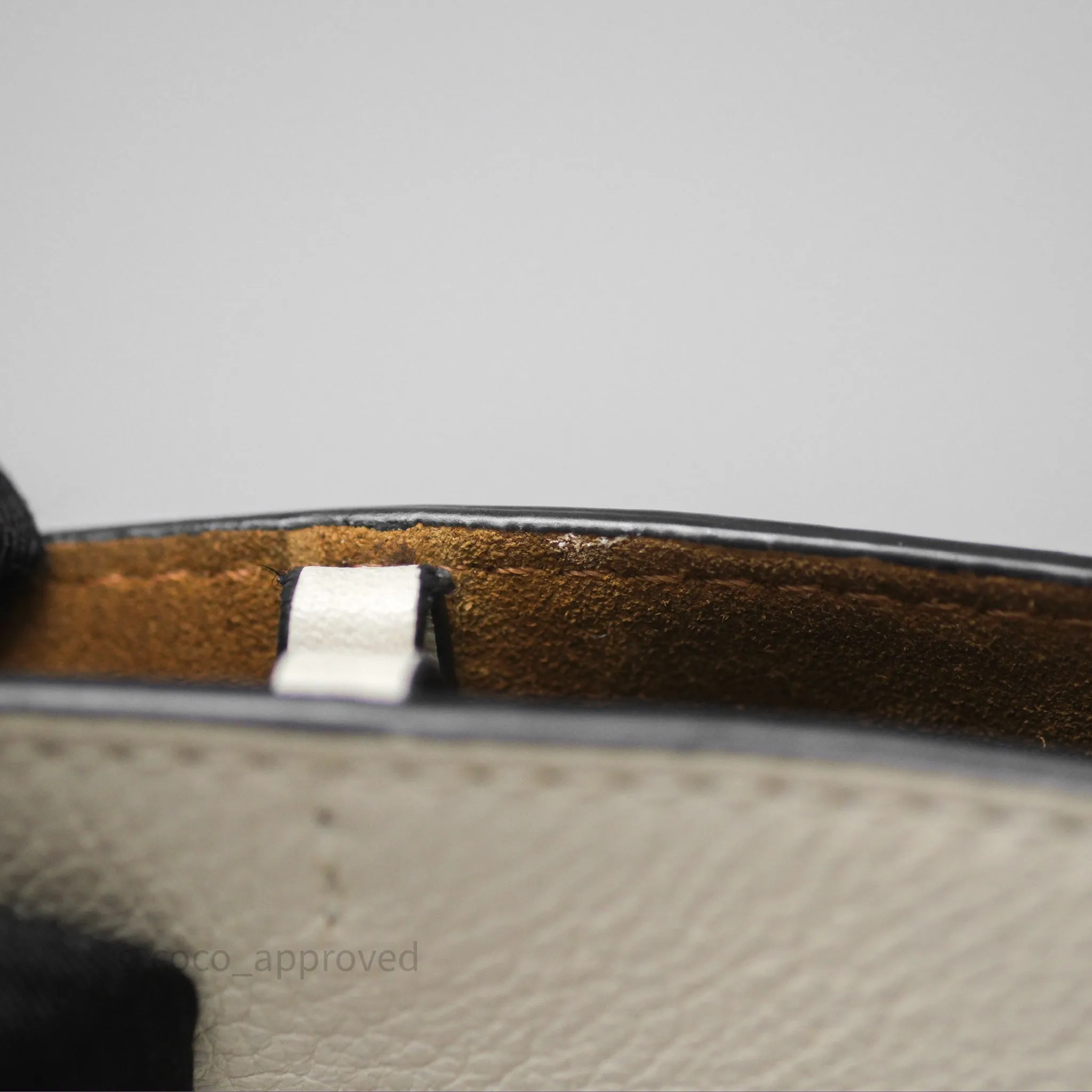 Loewe Gate Bucket Handle Bag Soft White Grained Calfskin