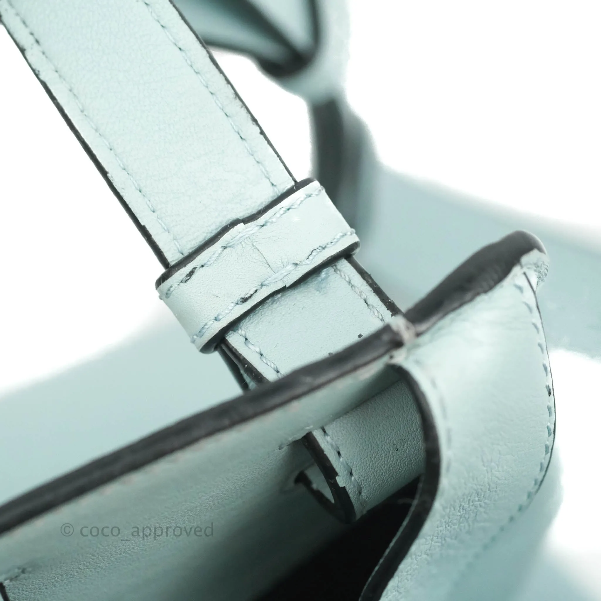 Loewe Hammock Small Aqua Shoulder Bag