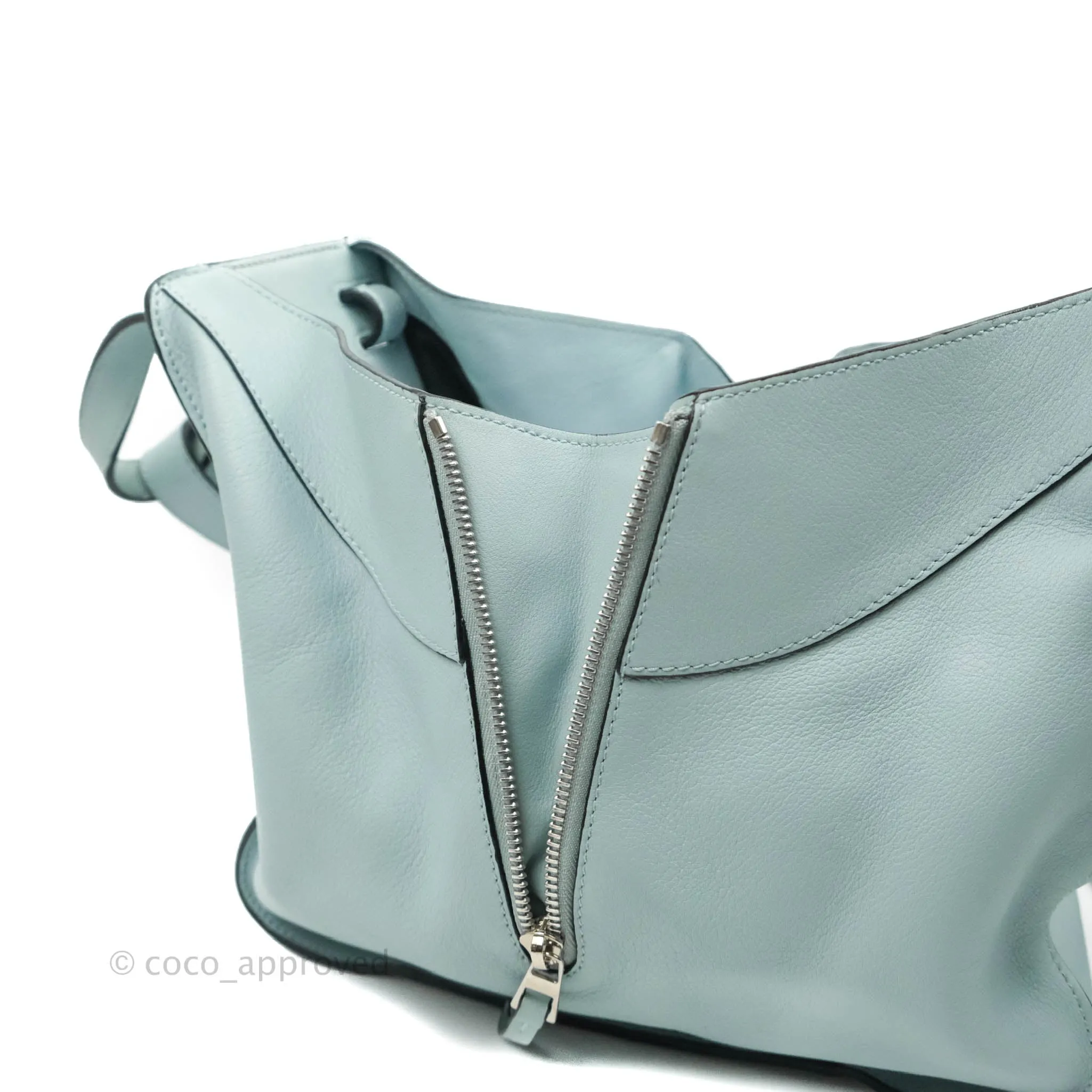 Loewe Hammock Small Aqua Shoulder Bag